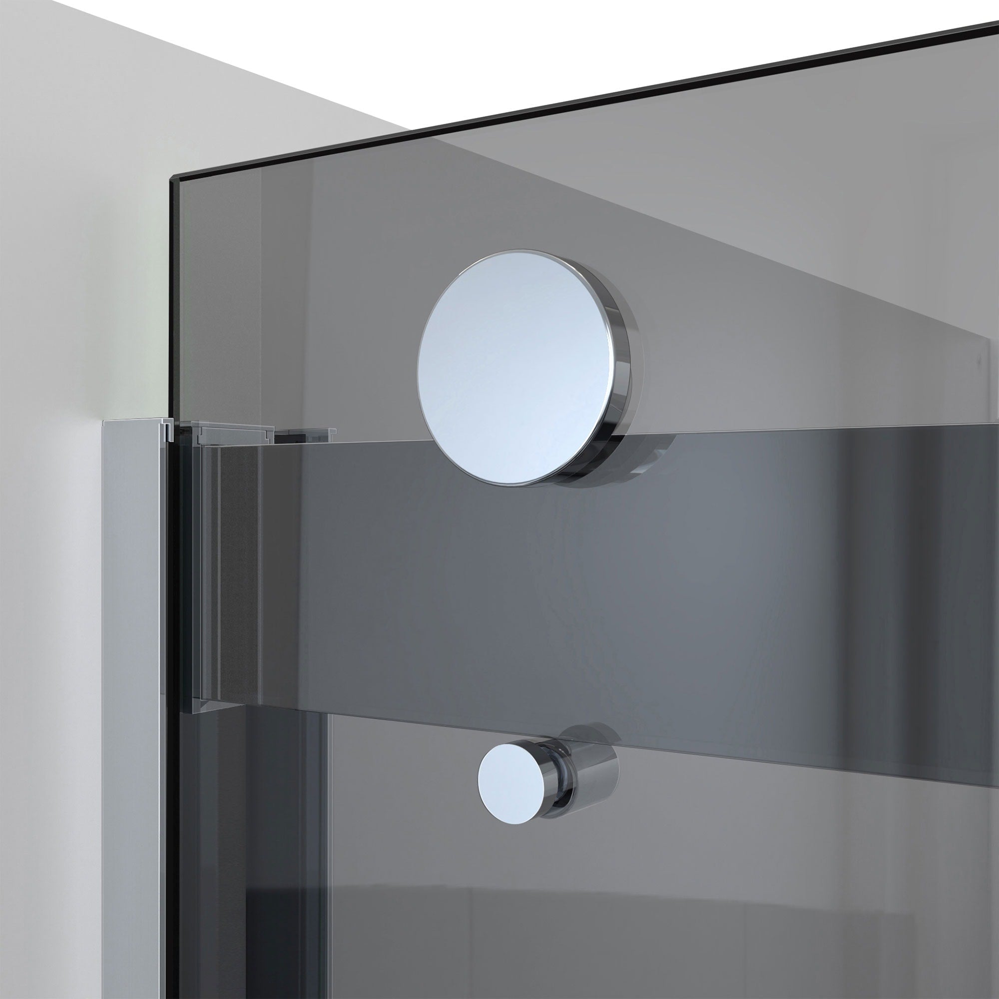 DreamLine, DreamLine TDVH60W620VXG01 Sapphire-V 56 - 60" W x 62" H Bypass Tub Door in Chrome and Gray Glass