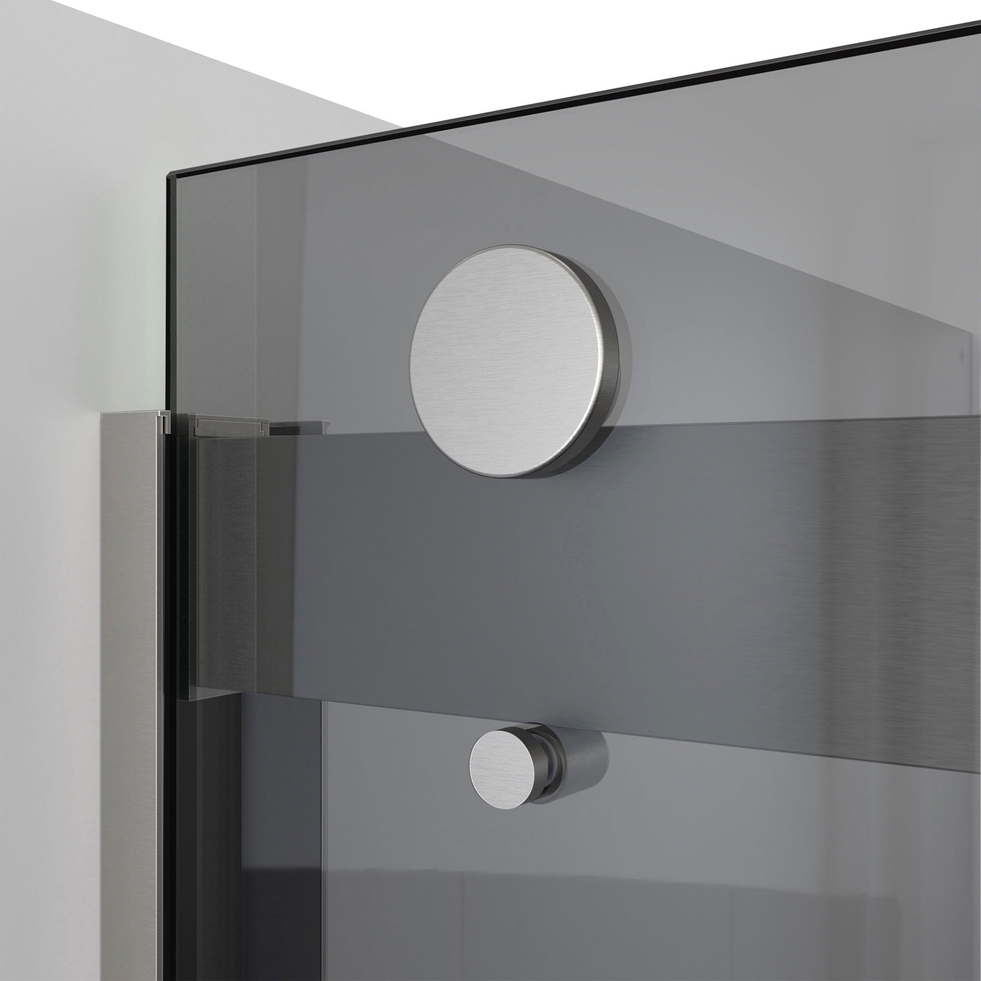 DreamLine, DreamLine TDVH60W620VXG04 Sapphire-V 56 - 60" W x 62" H Bypass Tub Door in Brushed Nickel and Gray Glass