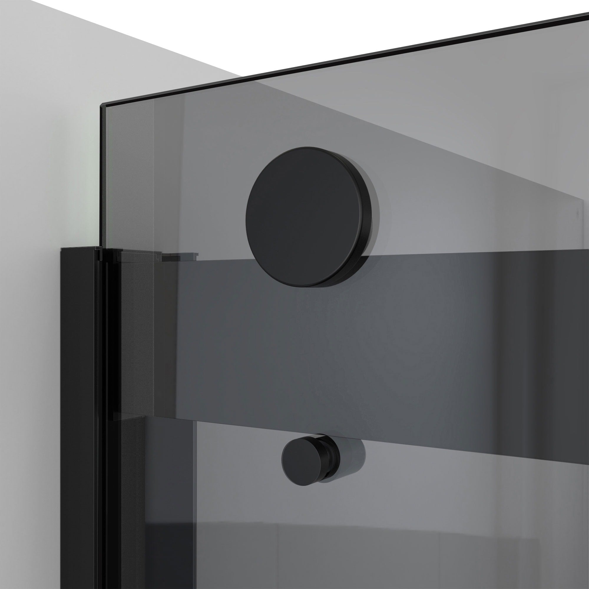 DreamLine, DreamLine TDVH60W620VXG09 Sapphire-V 56 - 60" W x 62" H Bypass Tub Door in Satin Black and Gray Glass