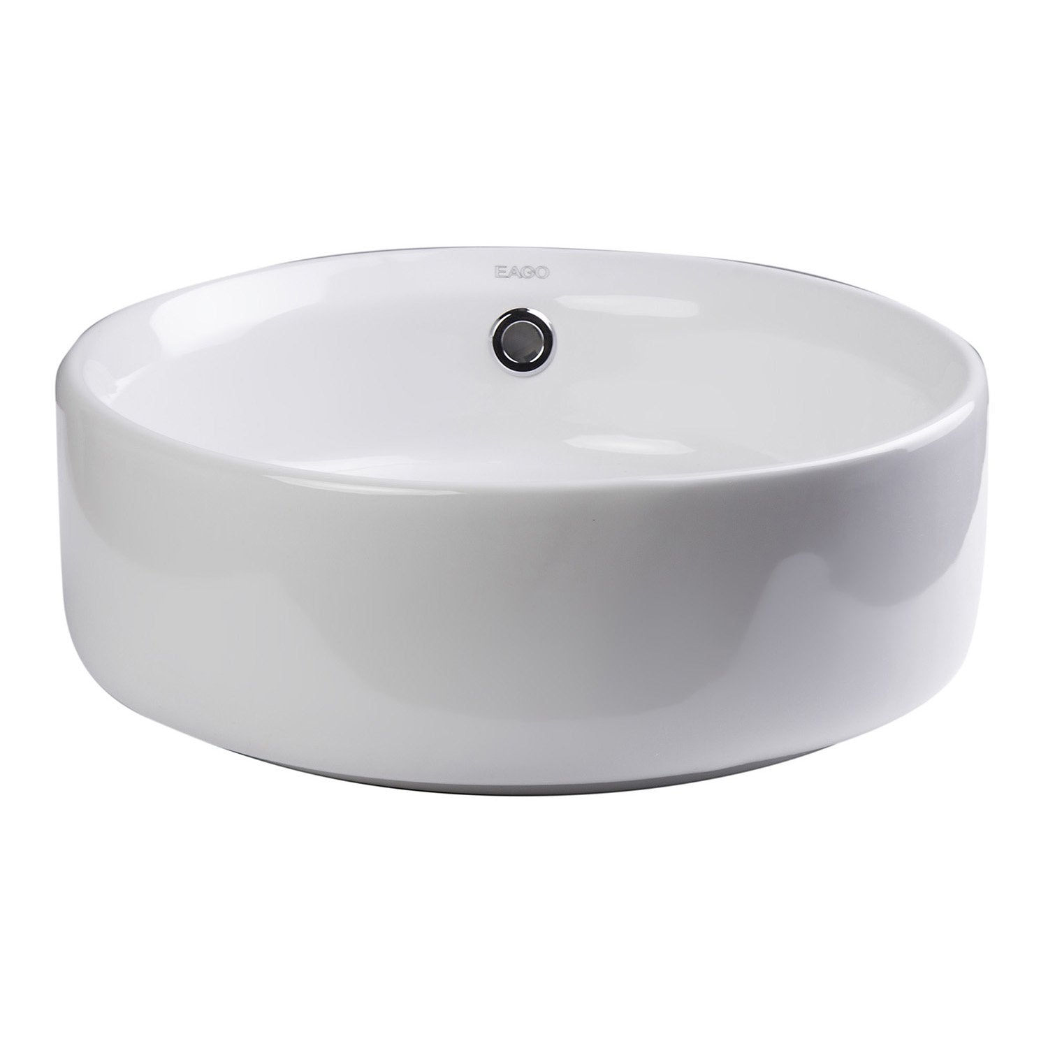 EAGO, EAGO BA129 16" ROUND CERAMIC ABOVE MOUNT BATHROOM BASIN VESSEL Sink