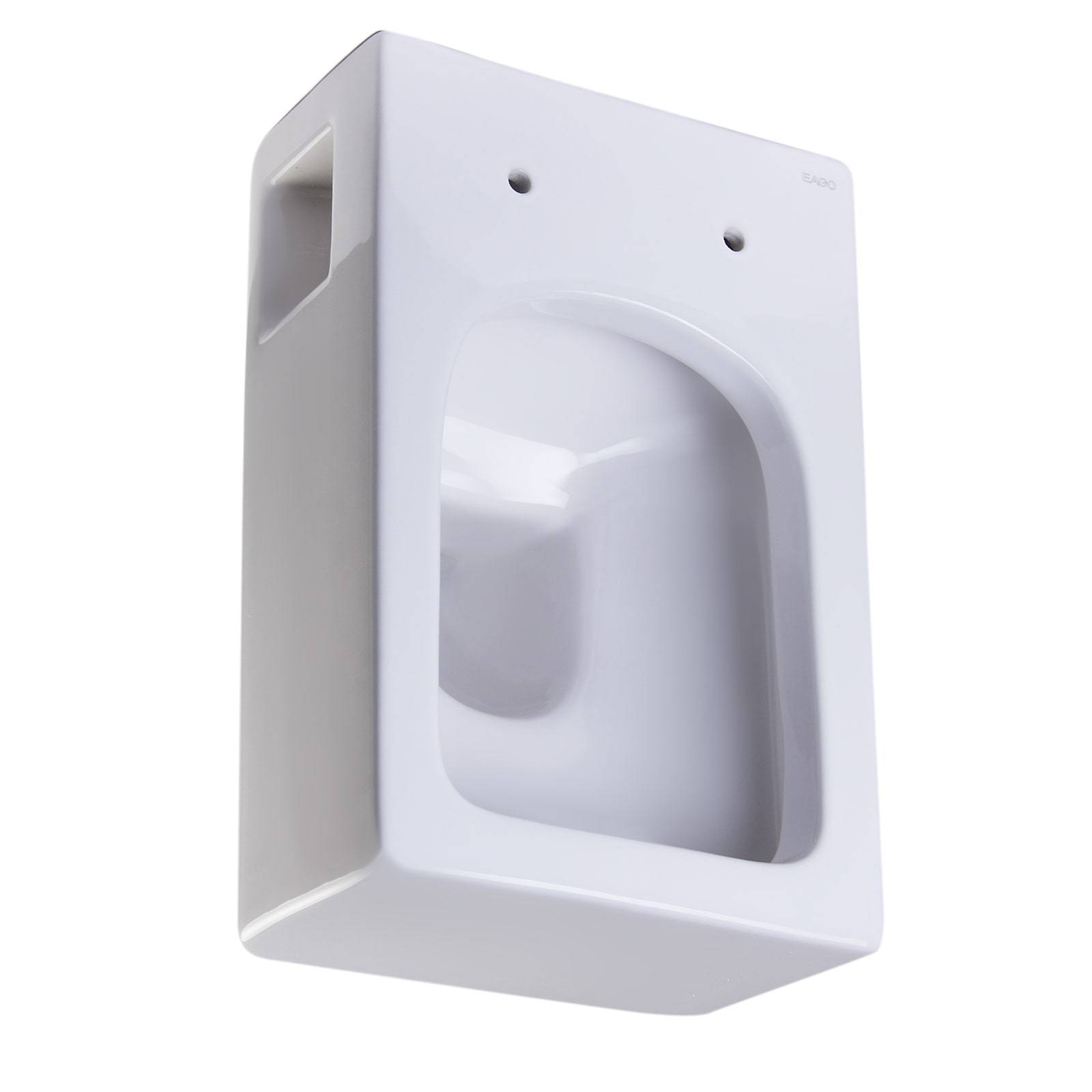 EAGO, EAGO WD333 Square Modern Wall Mount Dual Flush Toilet Bowl