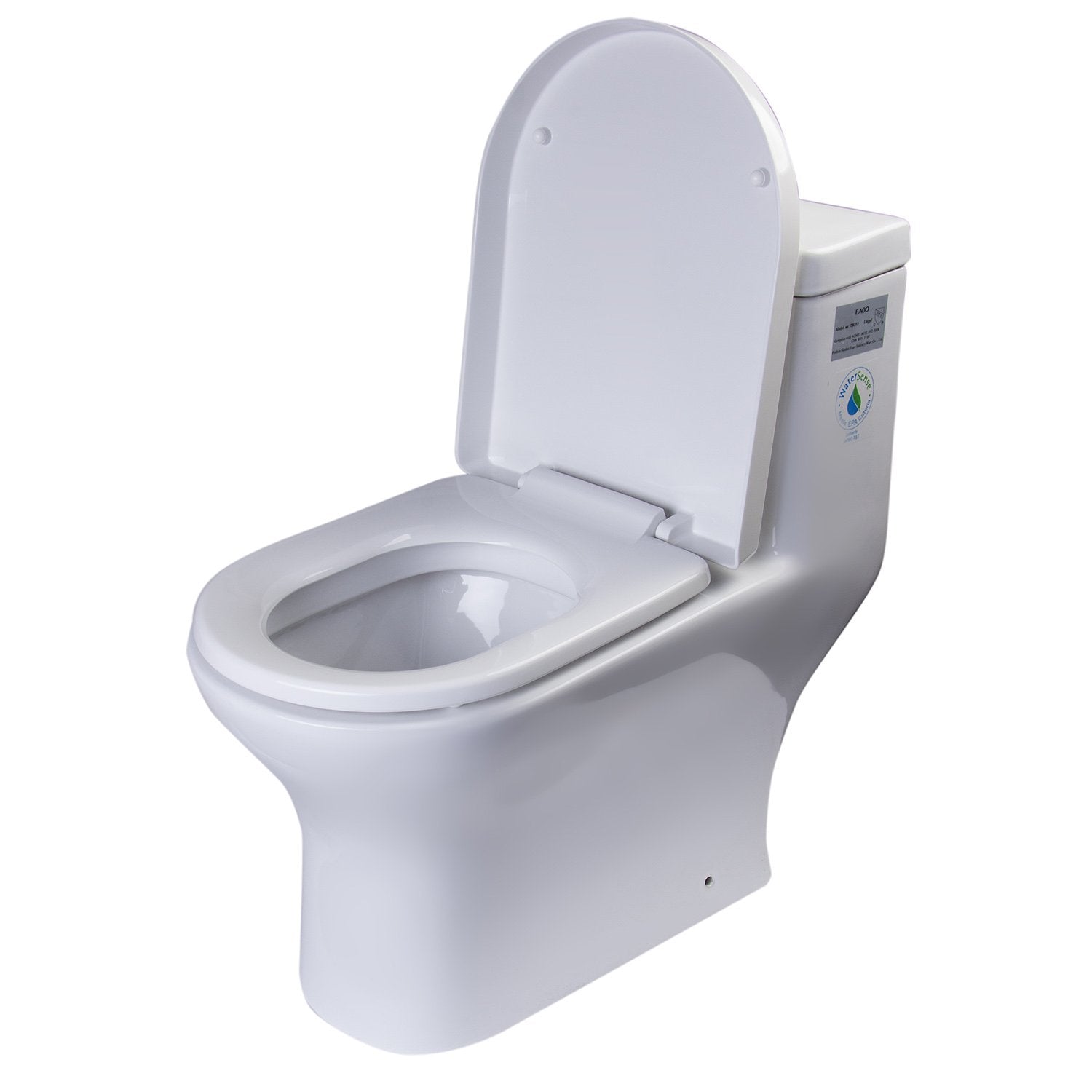 EAGO, Eago TB353 Dual Flush One Piece High Efficiency Low Flush Ceramic Toilet