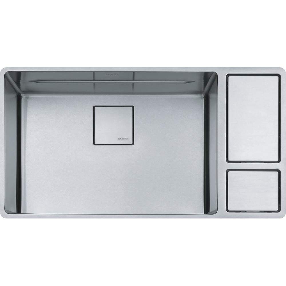 Franke, Franke CUX11024-W Chef Center Dual Mount 18G Stainless Steel Single Bowl Kitchen Sink for 36" Cabinets (min)