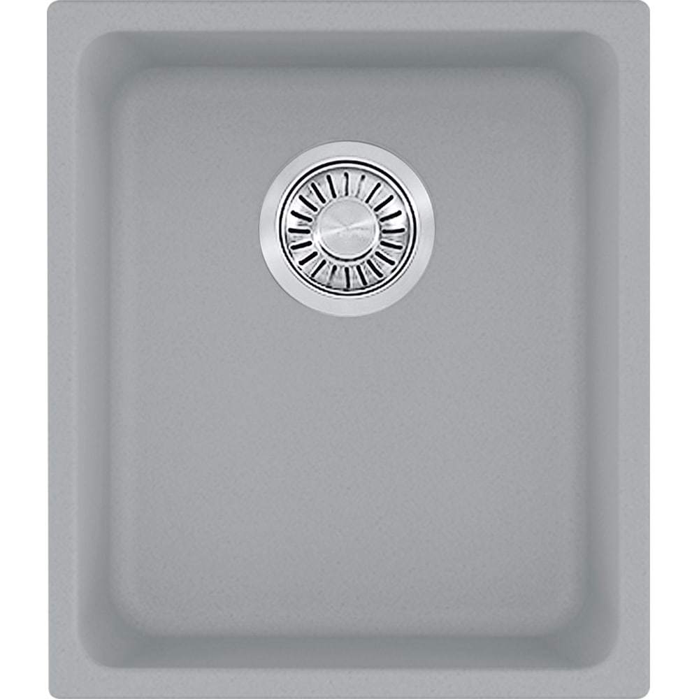 Franke, Franke KBG11013SHG Kubus Undermount Granite Shadow Grey Kitchen Sink for 21" Minimum Cabinets