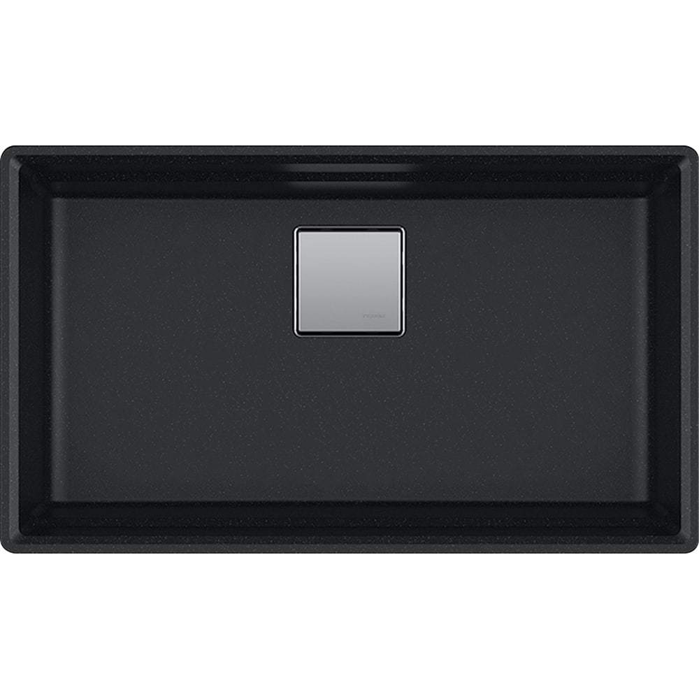 Franke, Franke PKG11031ONY Peak Undermount Granite Onyx Single Bowl Kitchen Sink for 36" Cabinets (min)