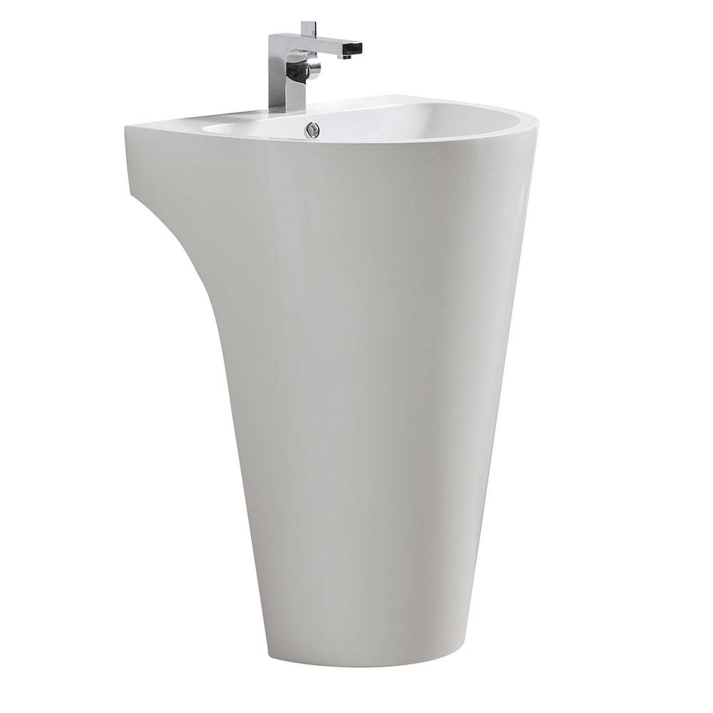 Fresca, Fresca FCB5023WH Parma 24" White Pedestal Sink