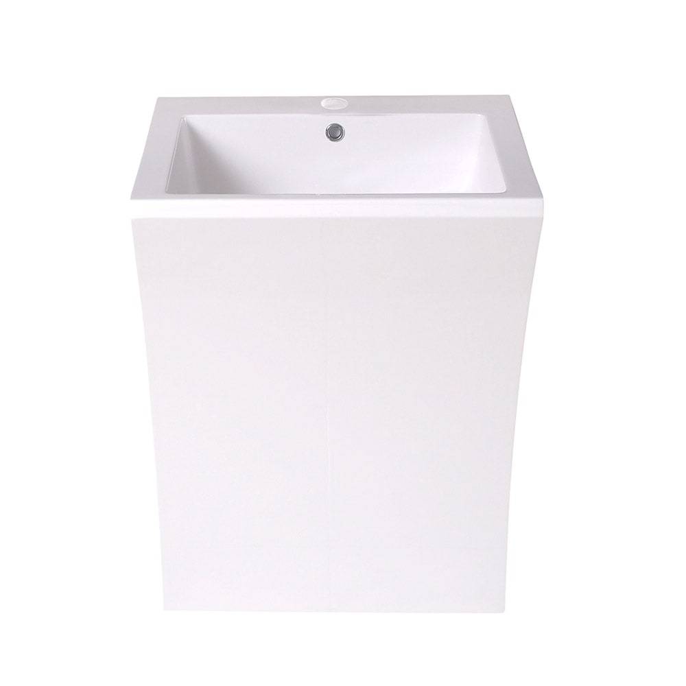 Fresca, Fresca FCB5024WH Quadro 23" White Pedestal Sink