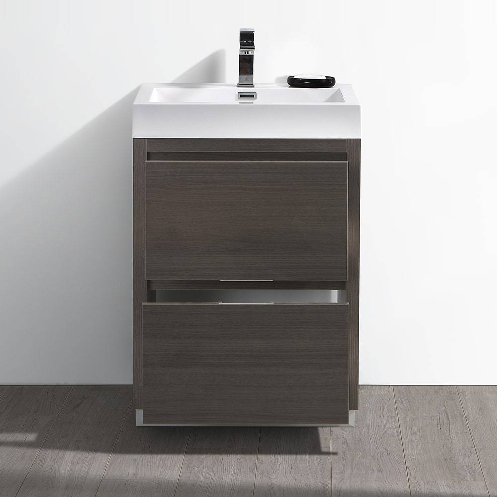 Fresca, Fresca FCB8424GO-I Valencia 24" Gray Oak Free Standing Modern Bathroom Vanity