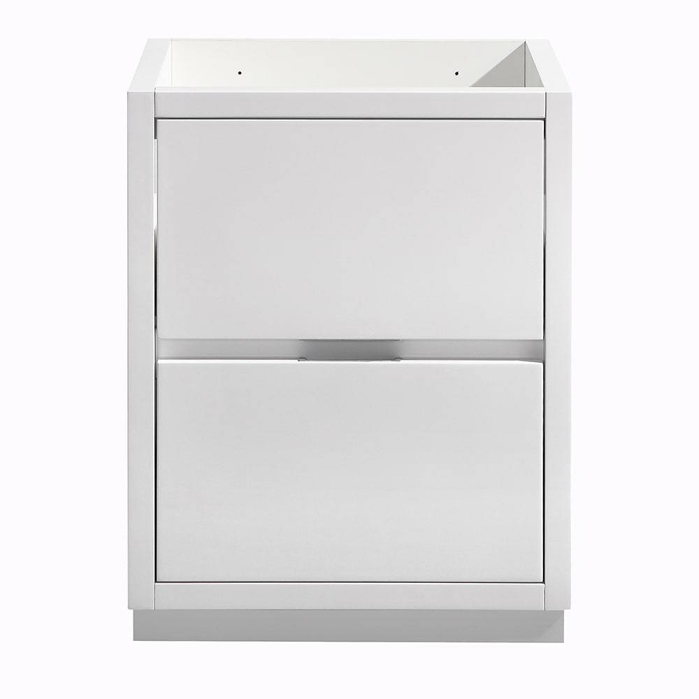 Fresca, Fresca FCB8424WH Valencia 24" Glossy White Free Standing Modern Bathroom Cabinet