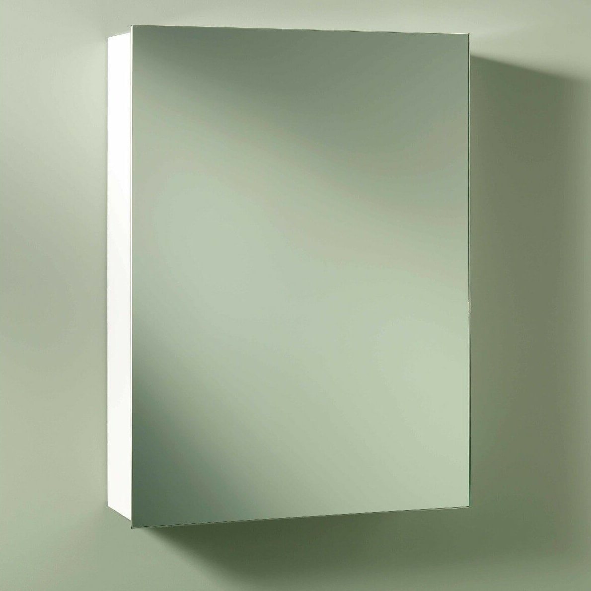 Jensen, Jensen 235P26WH Topsider Surface Mount Medicine Cabinet with Mirror Door and 3 Shelves