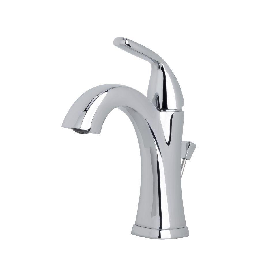 Miseno, Miseno MNO611CP Elysa-V Single Hole Bathroom Faucet with Pop-Up Drain Assembly