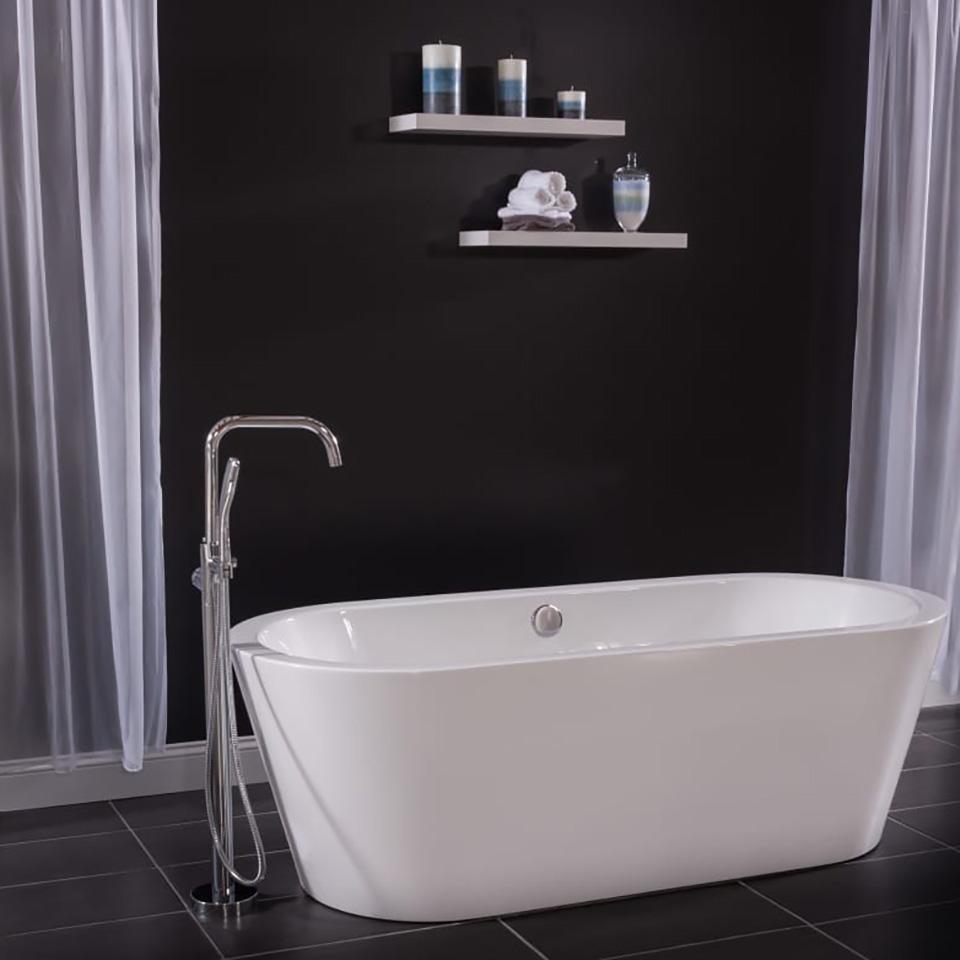 Miseno, Miseno MNO7132FSO 71" x 32" Oval Freestanding Acrylic Bathtub