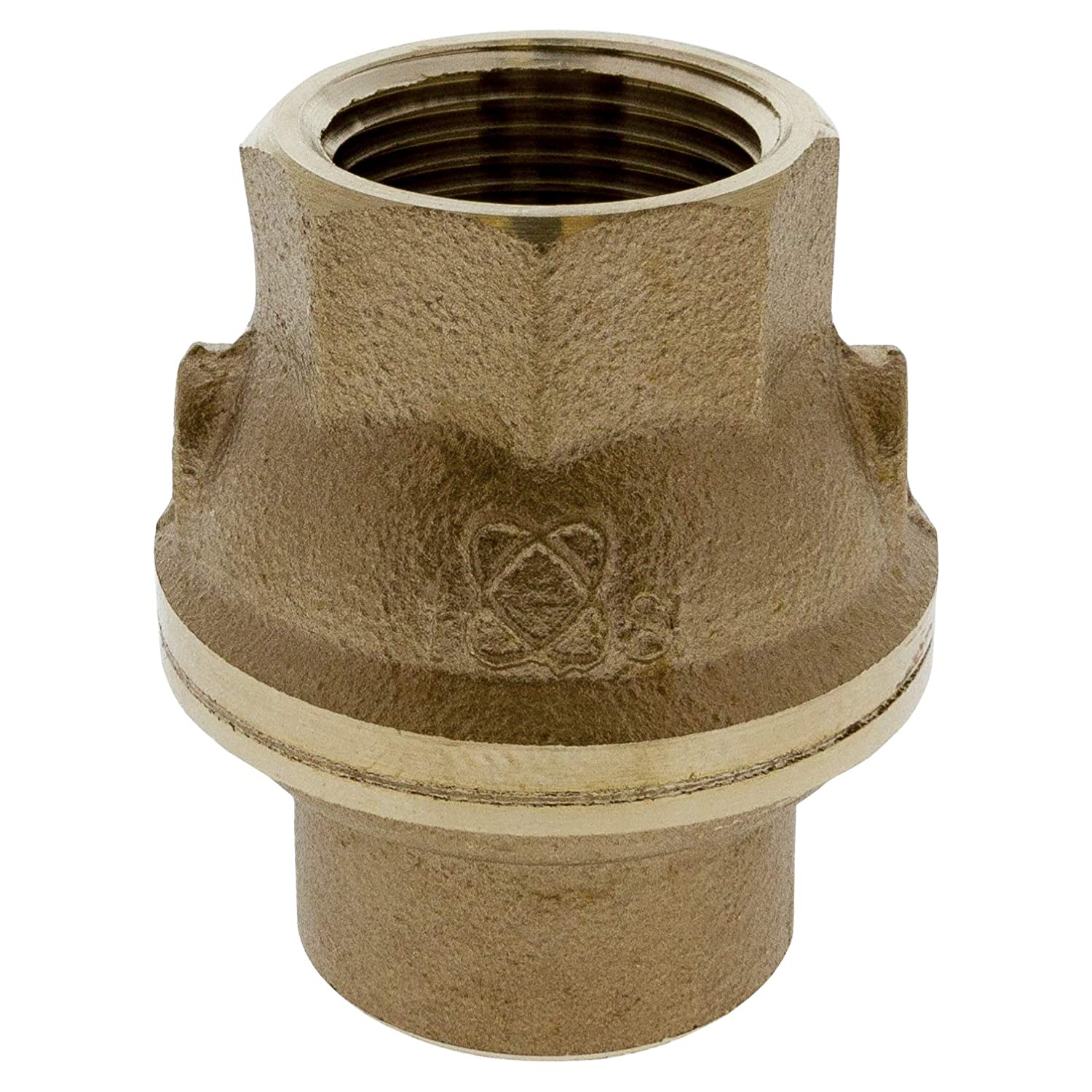 Nibco, Nibco T480YLF34 T-480-Y-LF Silicon Bronze Check Valve, Inline, PTFE Seat, 3/4" Female NPT Thread (FIPT)