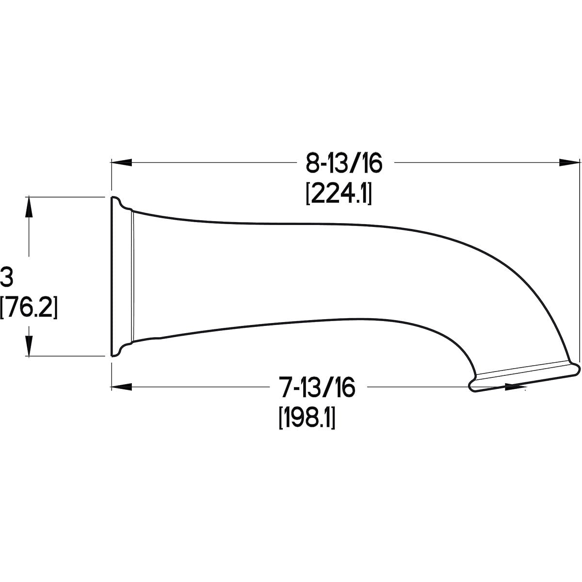 Pfister, Pfister 920-911A Spout Assembly in Polished Chrome