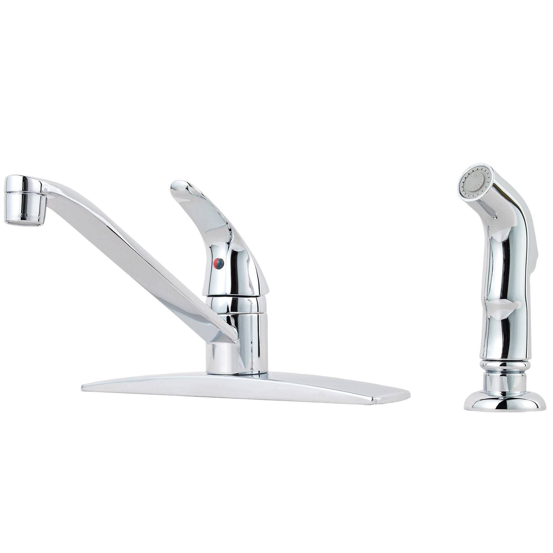 Pfister, Pfister J134-444C Pfirst Kitchen Faucet with Side Spray, Polished Chrome