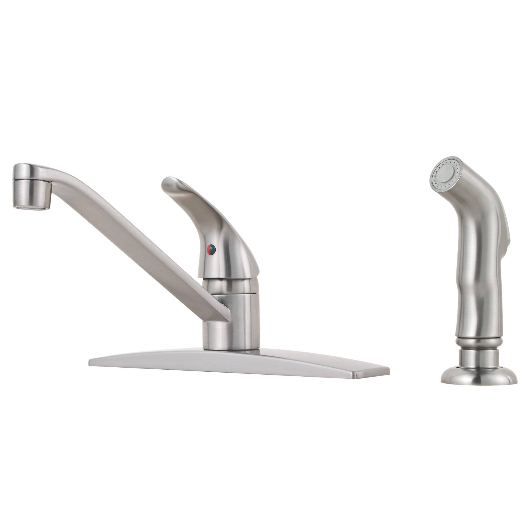 Pfister, Pfister J134-444S Pfirst Kitchen Faucet with Side Spray, Stainless Steel