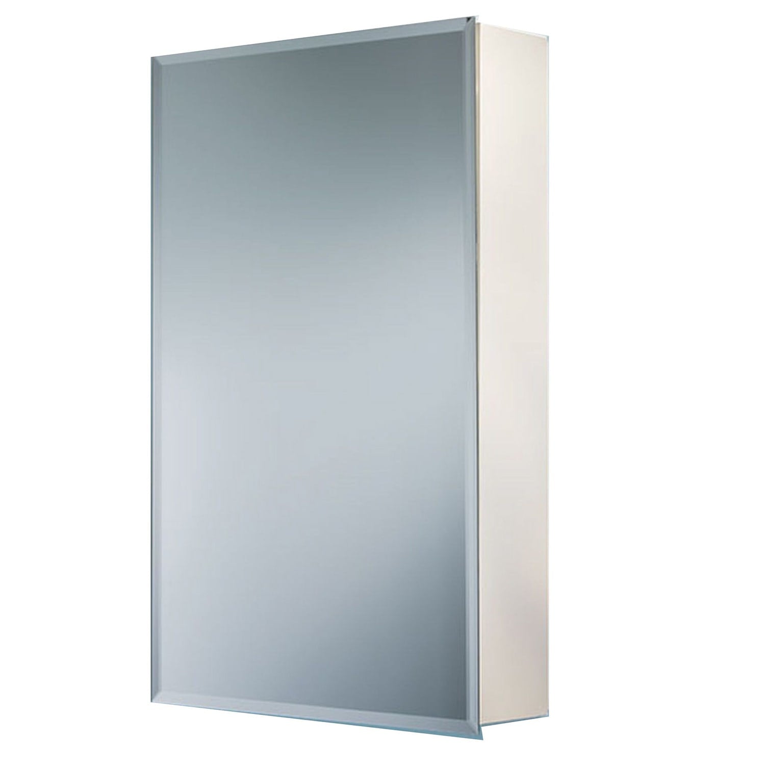 Jensen, Rangaire Jensen 1451 Recess Mount 15x26" Reversible Bathroom Medicine Cabinet with Mirror and 2 Adjustable Shelves