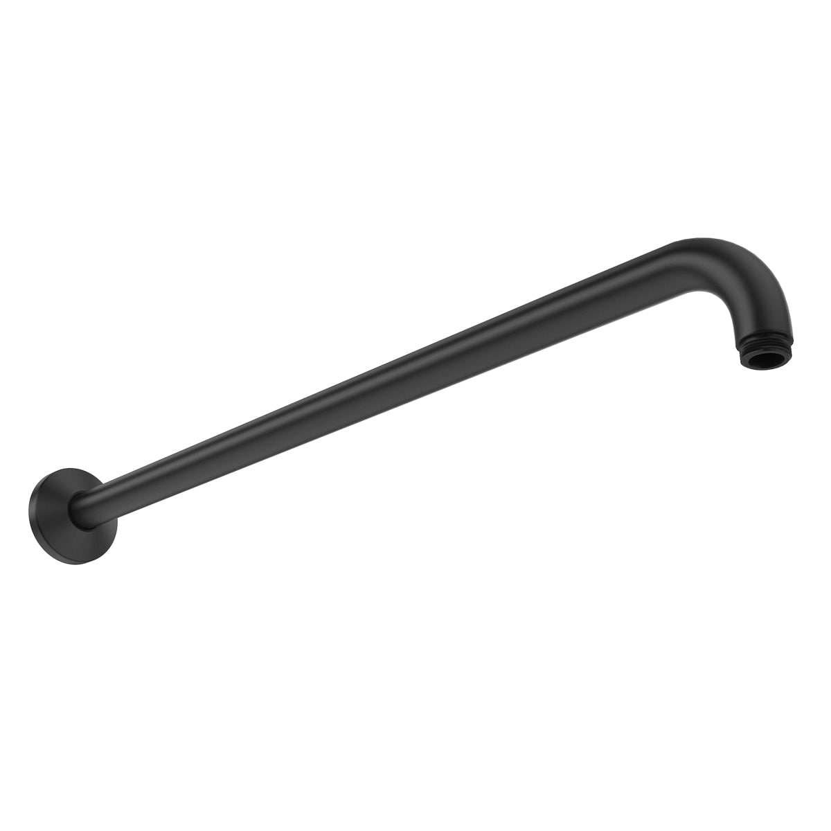 Rohl, Rohl 1120MB 20" Reach Wall Mount Shower Arm in Matte Black Finish with Escutcheon