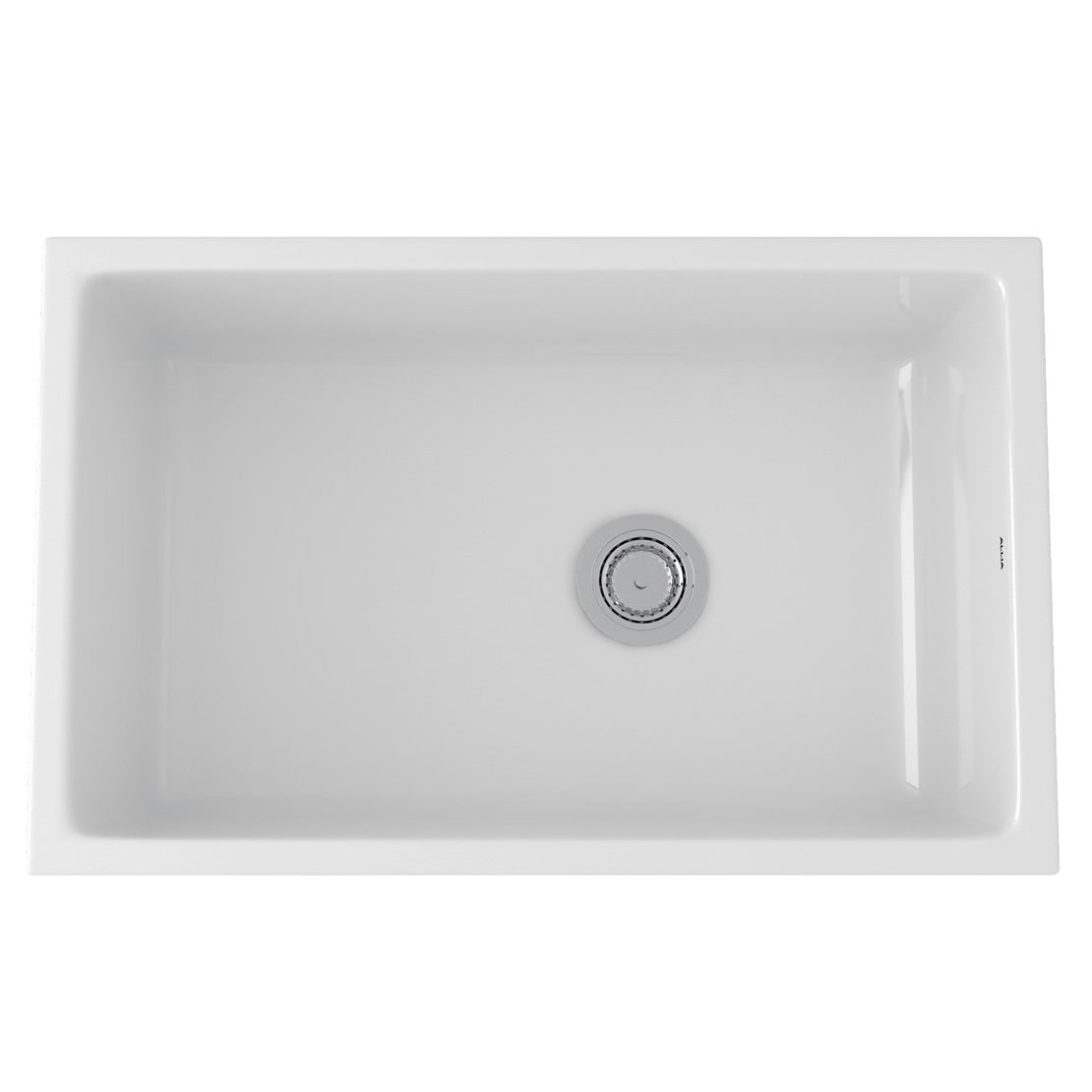 Rohl, Rohl 6307-00 Allia 32" Fireclay Single Bowl Undermount Drop-in Kitchen Sink - White