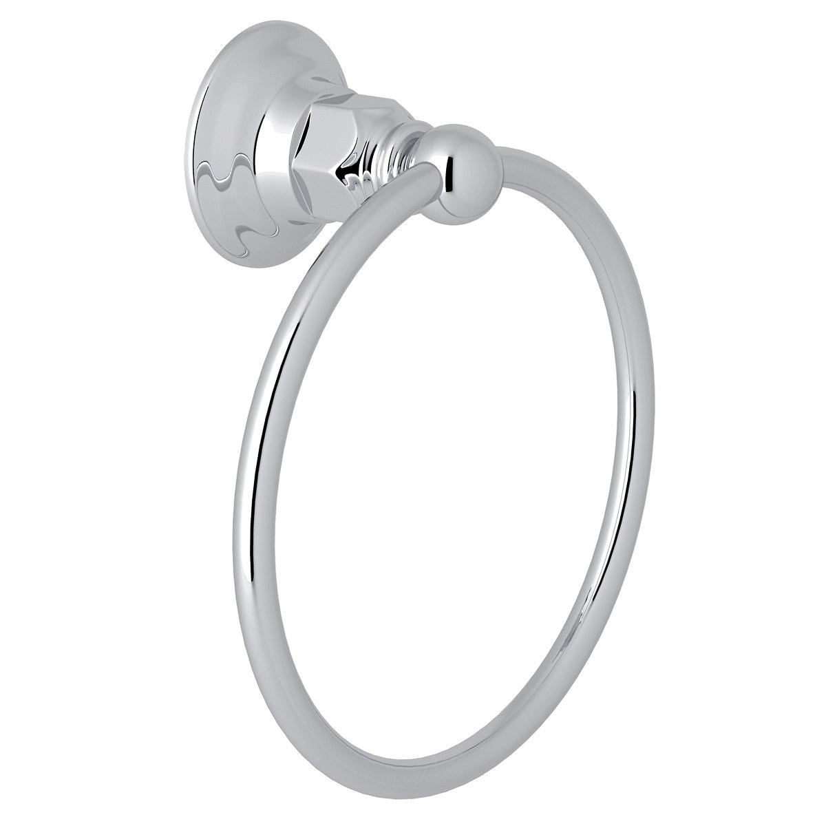 Rohl, Rohl ROT4APC Wall Mount Traditional Towel Ring in Polished Chrome Finish