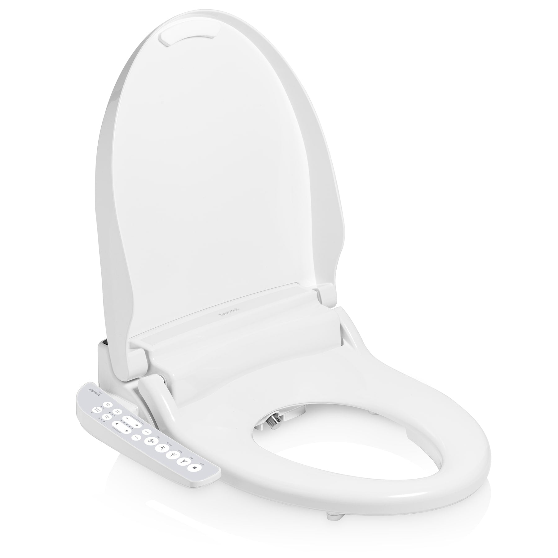 Brondell, Swash Select DR801-EW Sidearm Bidet Seat with Warm Air Dryer and Deodorizer, Elongated White