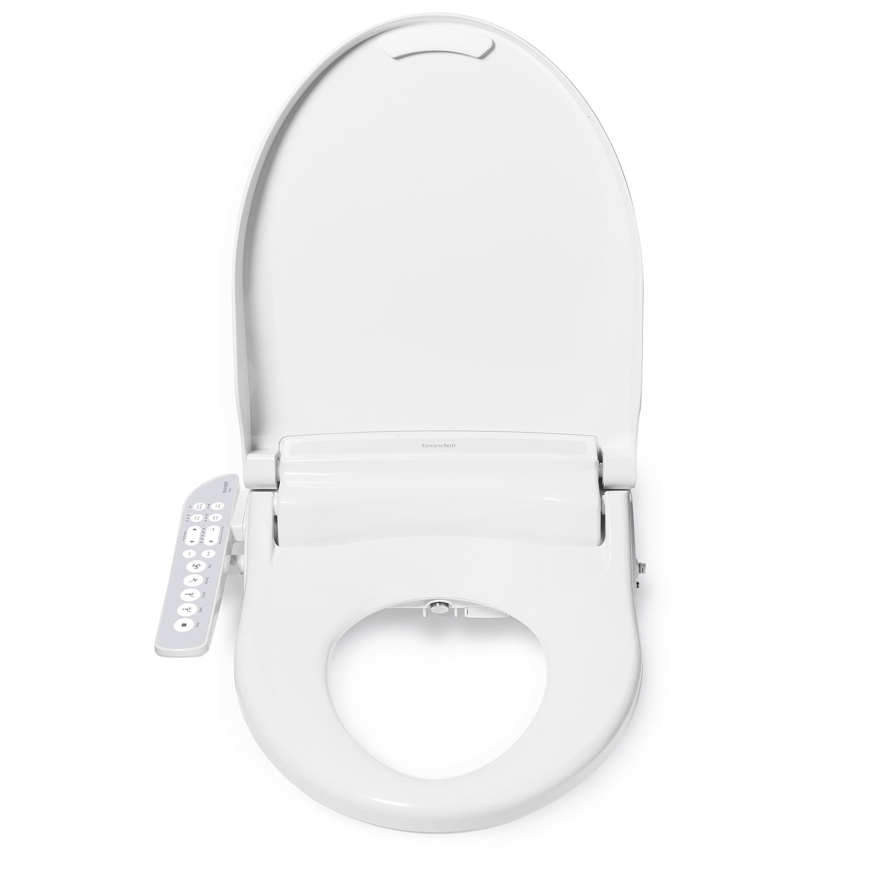 Brondell, Swash Select DR801-RW Sidearm Bidet Seat with Warm Air Dryer and Deodorizer, Round White