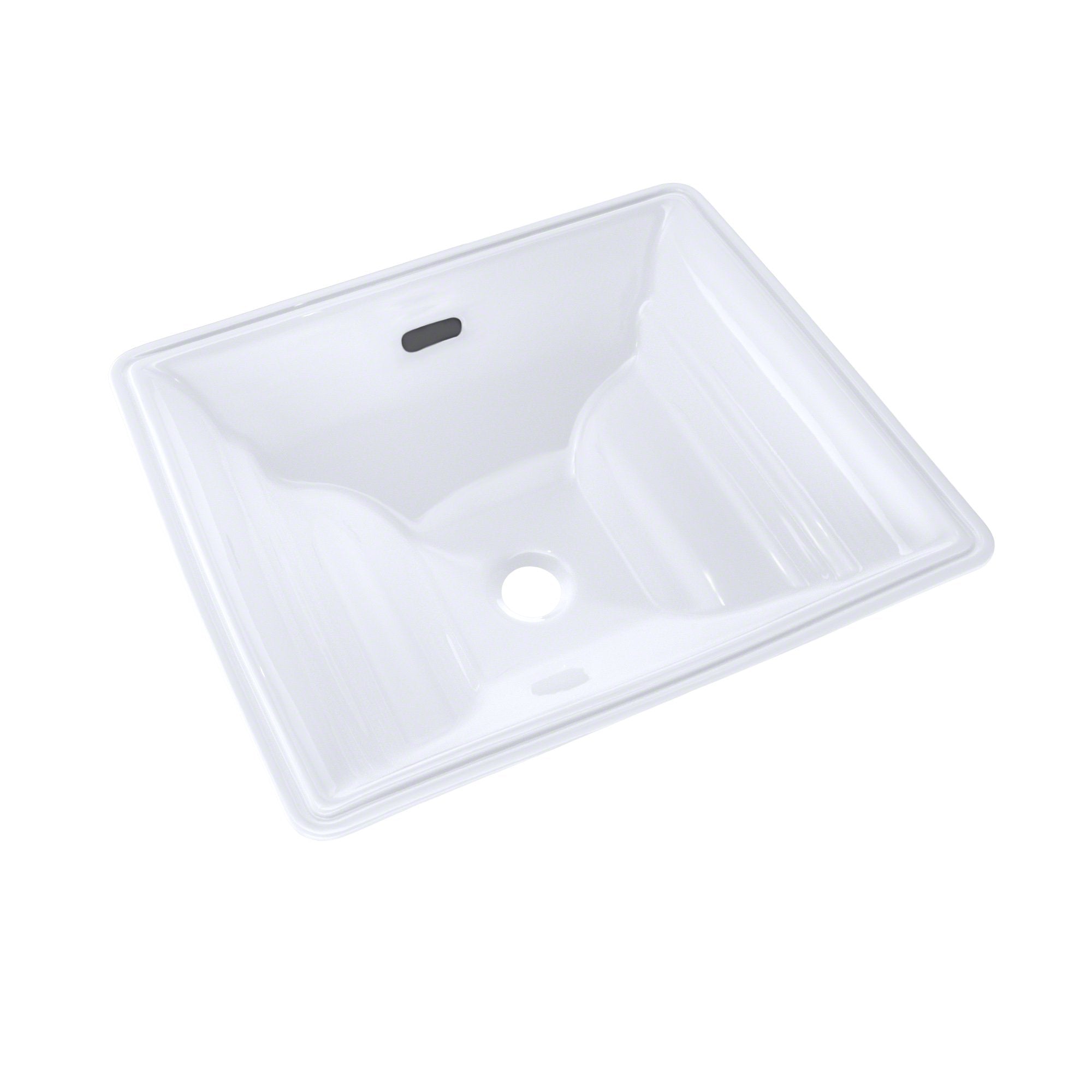 TOTO, TOTO Aimes Rectangular Undermount Bathroom Sink with CeFiONtect, Cotton White, SKU: LT626G#01