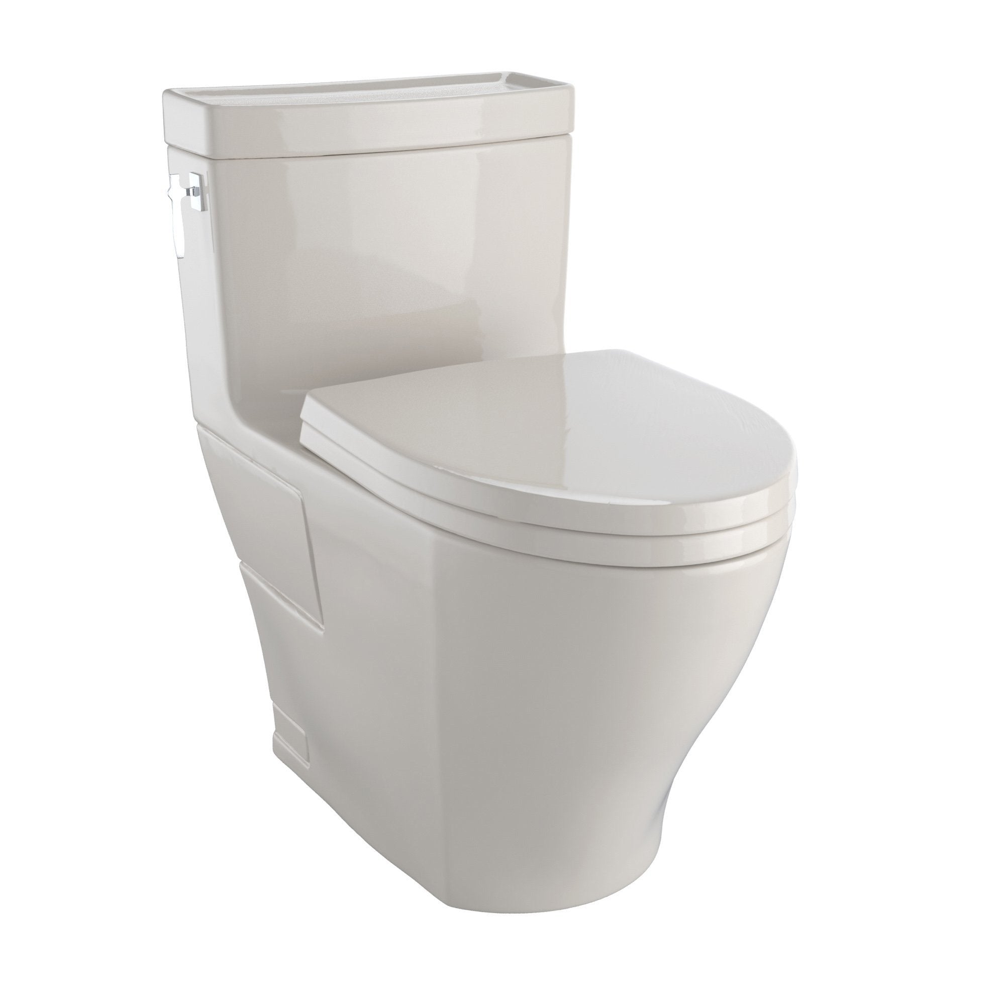 TOTO, TOTO Aimes WASHLET+ One-Piece Elongated 1.28 GPF Skirted Toilet, Bone, SKU: MS626124CEFG#03