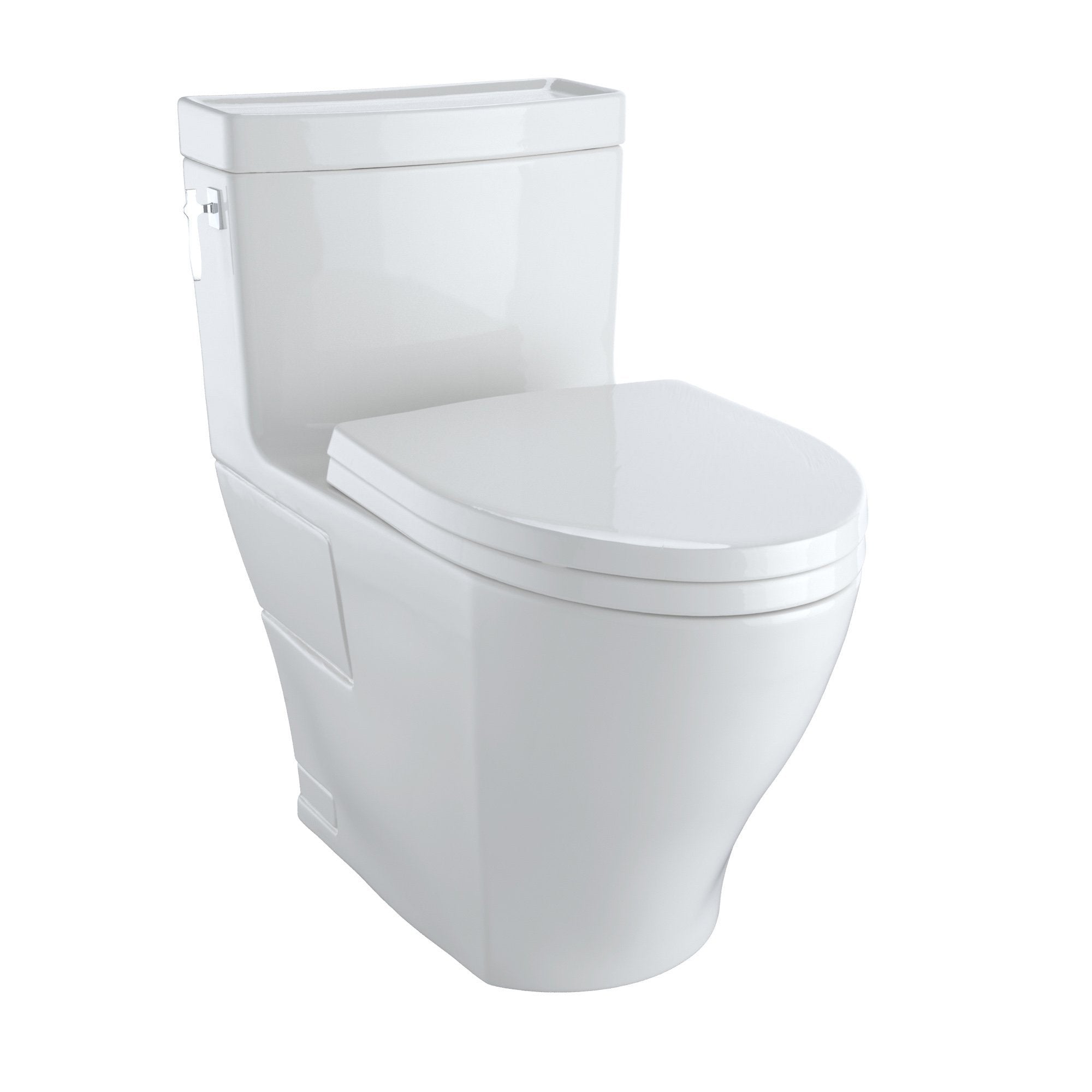 TOTO, TOTO Aimes WASHLET+ One-Piece Elongated 1.28 GPF Skirted Toilet, Colonial White, SKU: MS626124CEFG#11