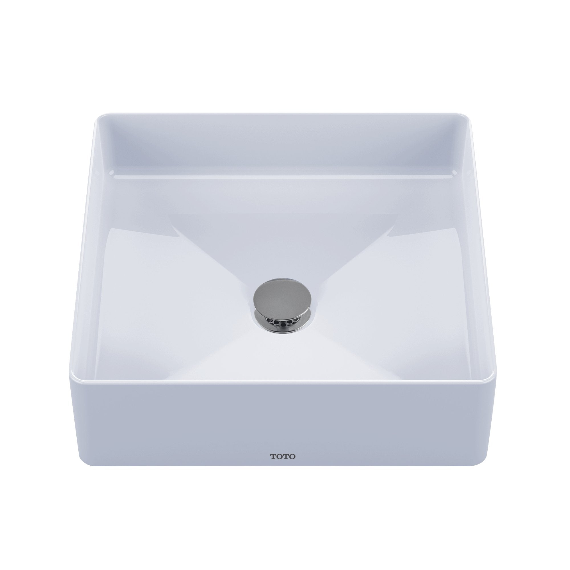 TOTO, TOTO Arvina Square Vessel Fireclay Bathroom Sink, Cotton White, SKU: LT574#01