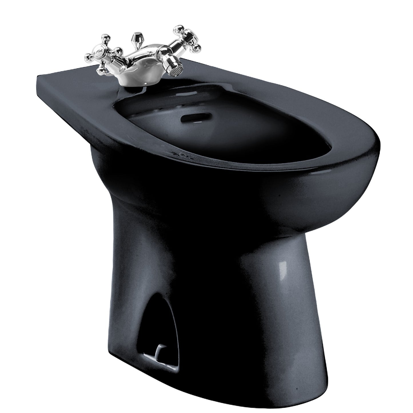 TOTO, TOTO BT500AR#51 Piedmont Single Hole Deck Mounted Faucet Bidet, Ebony Black