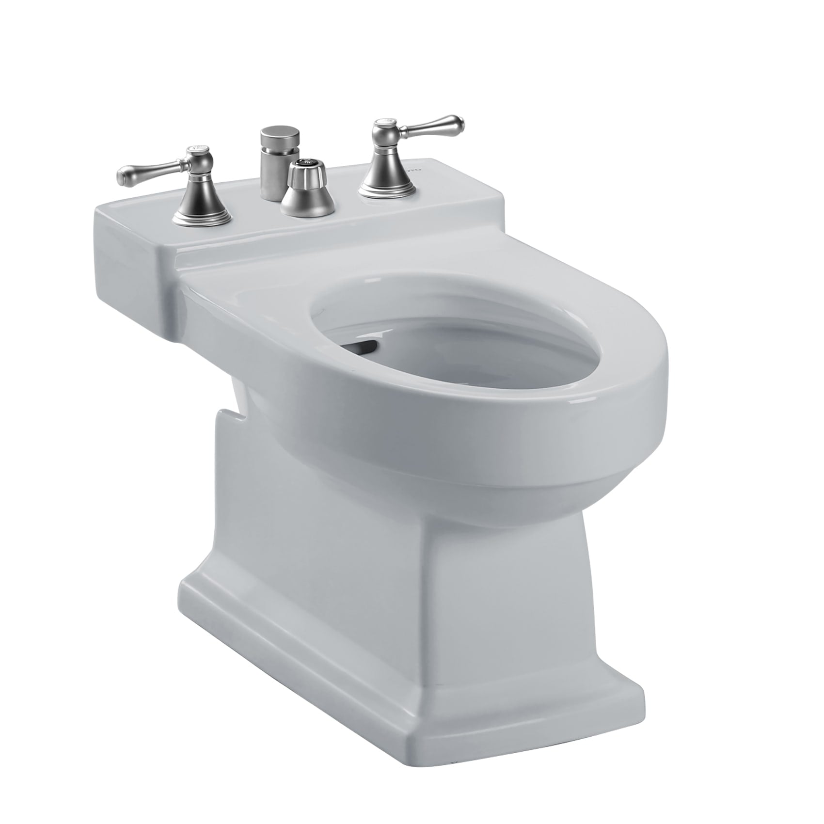 TOTO, TOTO BT930B#11 Lloyd Deck Mount Vertical Spray Flushing Rim Bidet, Cotton White