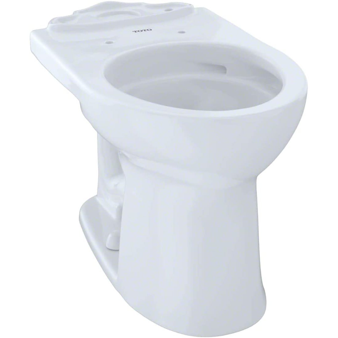 TOTO, TOTO C453CUFG#01 Drake II 1 GPF Round Toilet Bowl in Cotton White with Tornado Flush