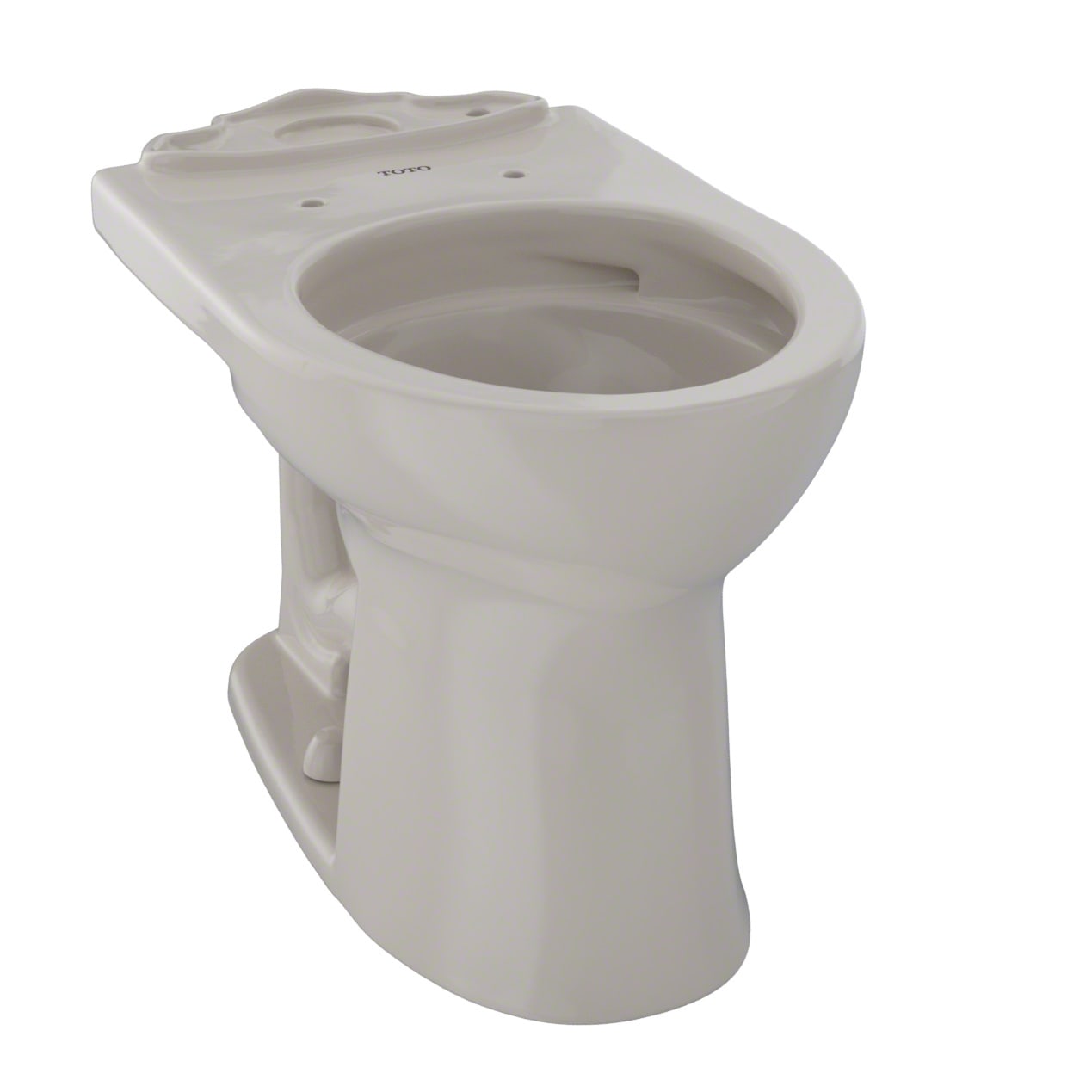 TOTO, TOTO C453CUFG#03 Drake II Universal Height Round Toilet Bowl with CEFIONTECT, Bone Finish