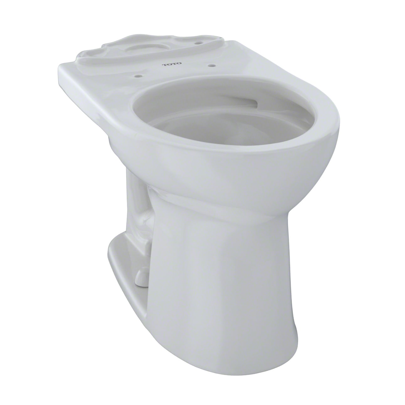 TOTO, TOTO C453CUFG#11 Drake II Universal Height Round Toilet Bowl with CEFIONTECT, Colonial White