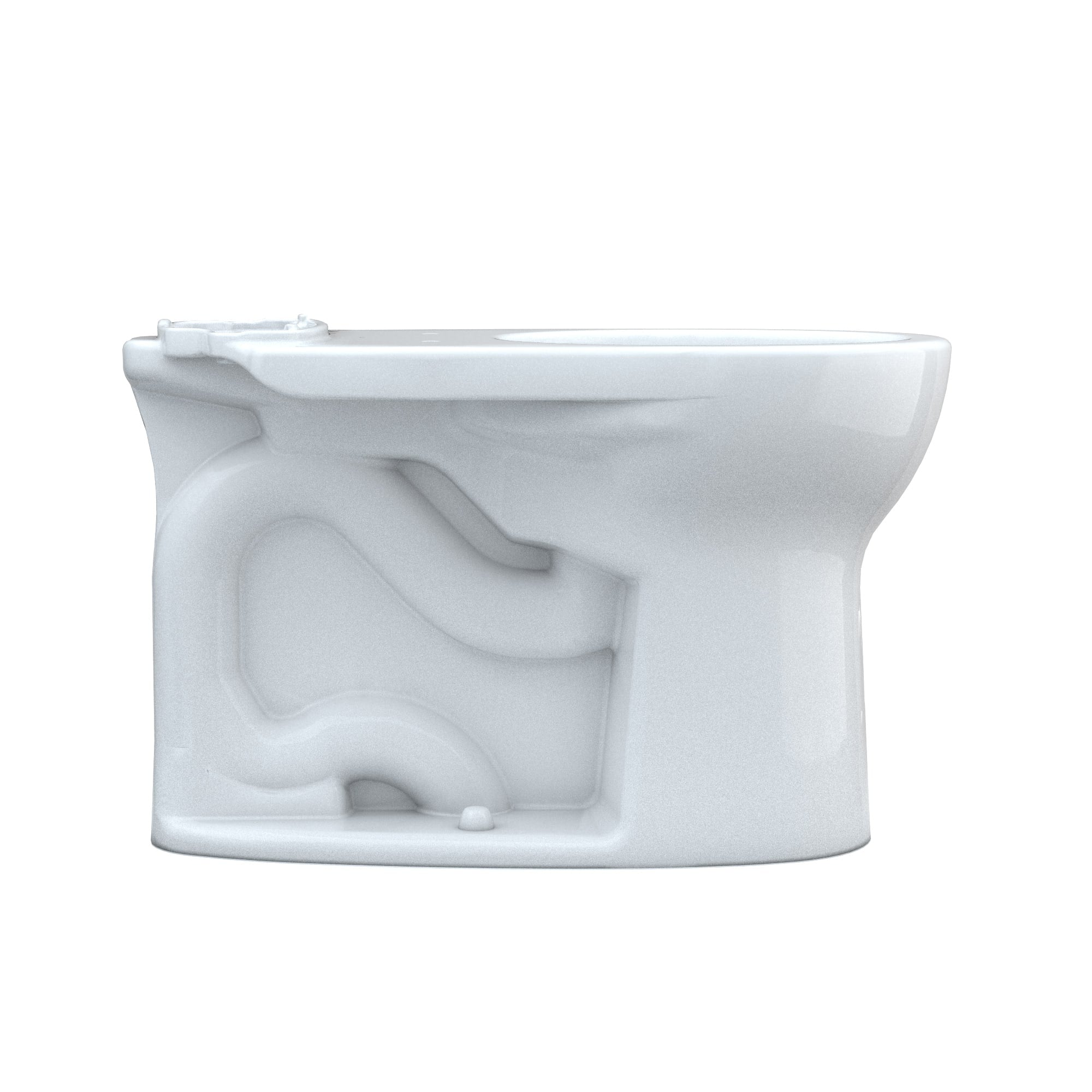 TOTO, TOTO C775CEFG#01 Drake Round Tornado Flush Toilet Bowl with CEFIONTECT, Cotton White