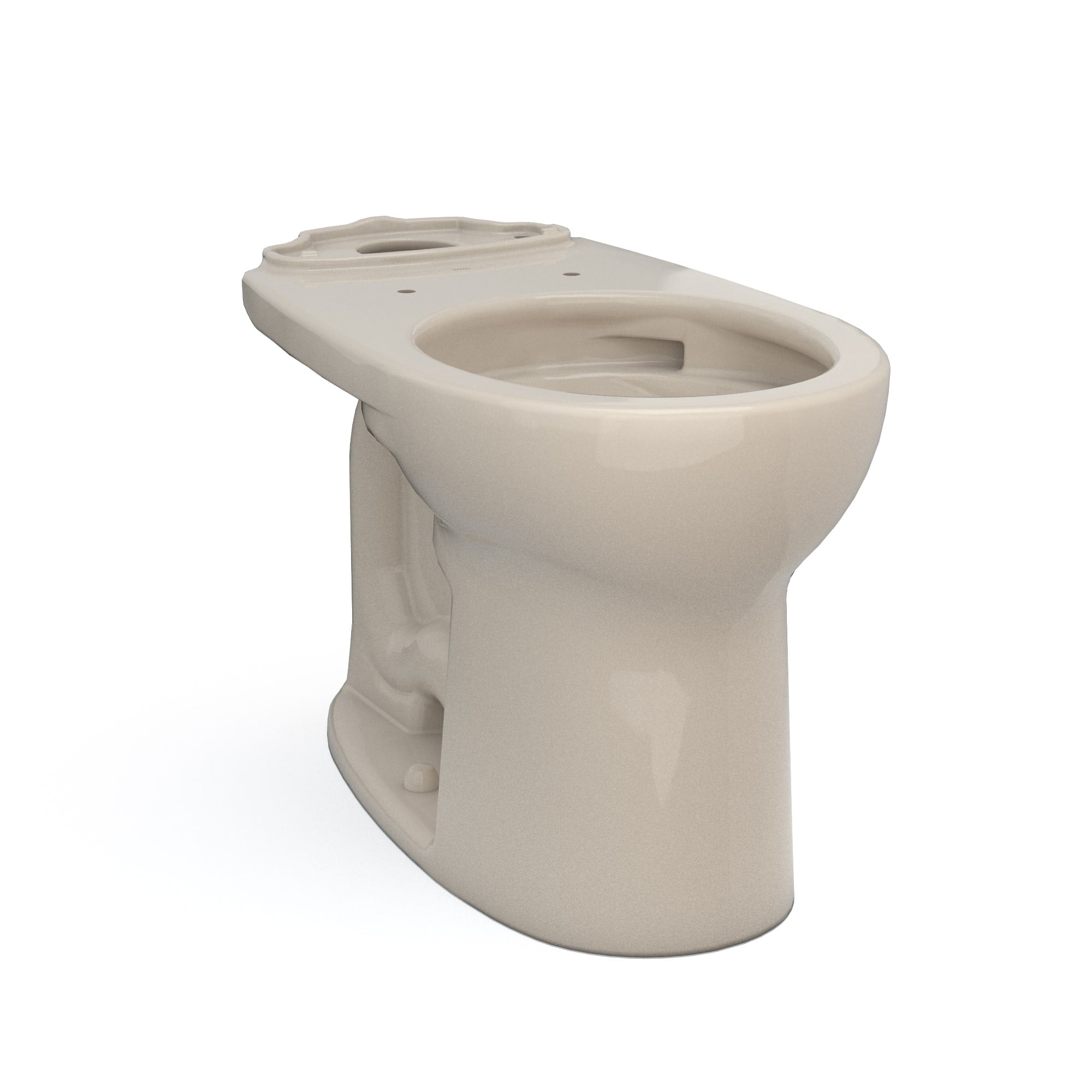 TOTO, TOTO C775CEFG#03 Drake Round Tornado Flush Toilet Bowl with CEFIONTECT, Bone Finish