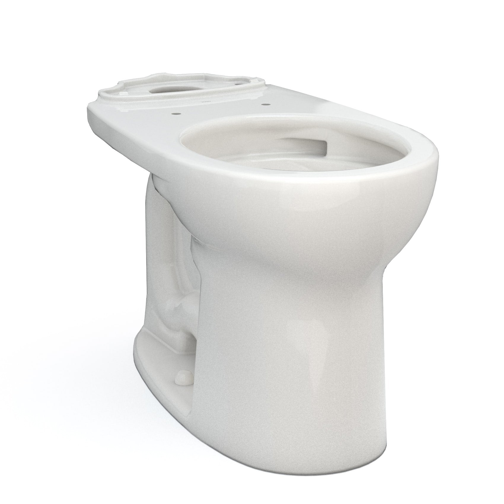 TOTO, TOTO C775CEFG#11 Drake Round Tornado Flush Toilet Bowl with CEFIONTECT, Colonial White