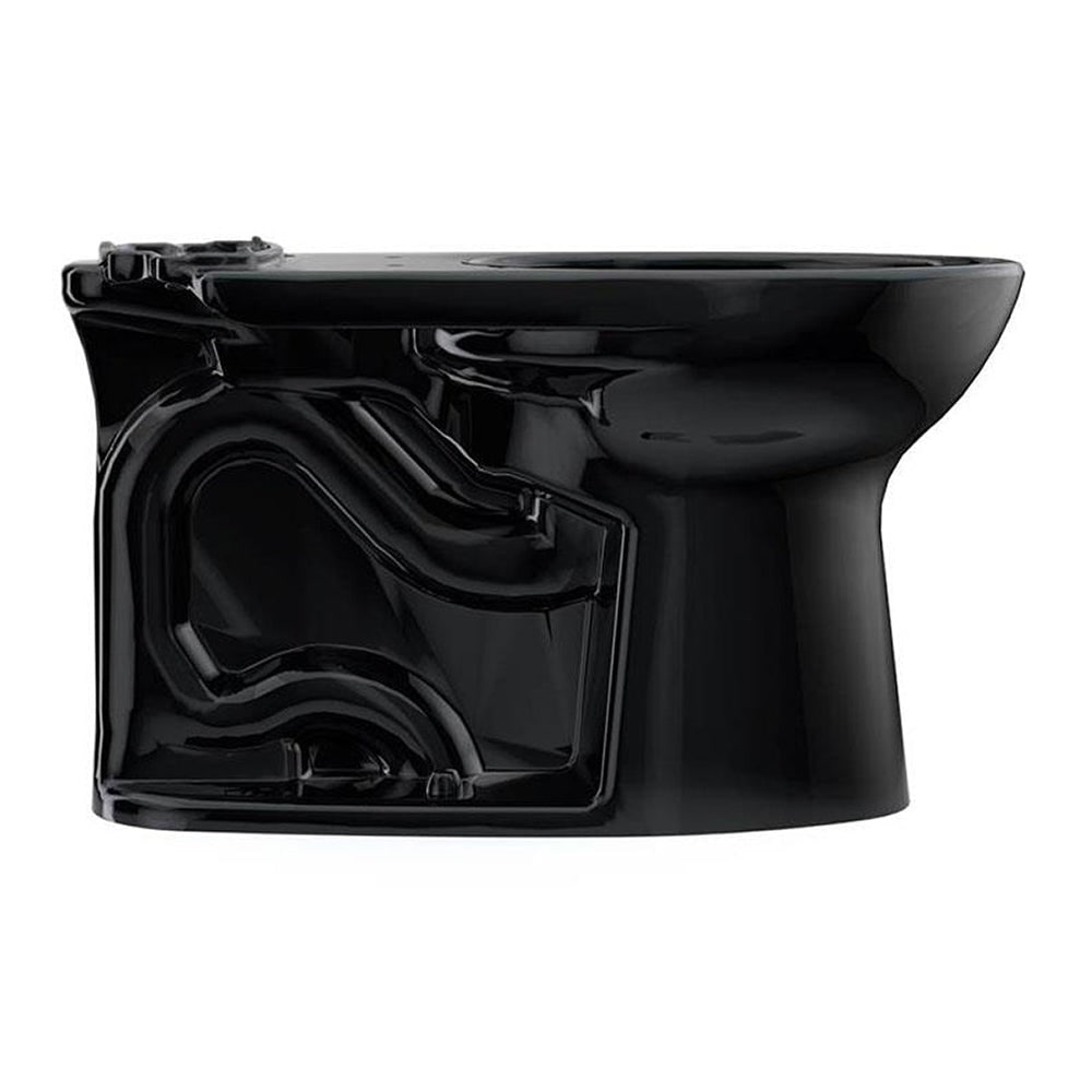 TOTO, TOTO C776CEF#51 Drake Elongated Universal Height Toilet Bowl with Tornado Flush, Ebony Black