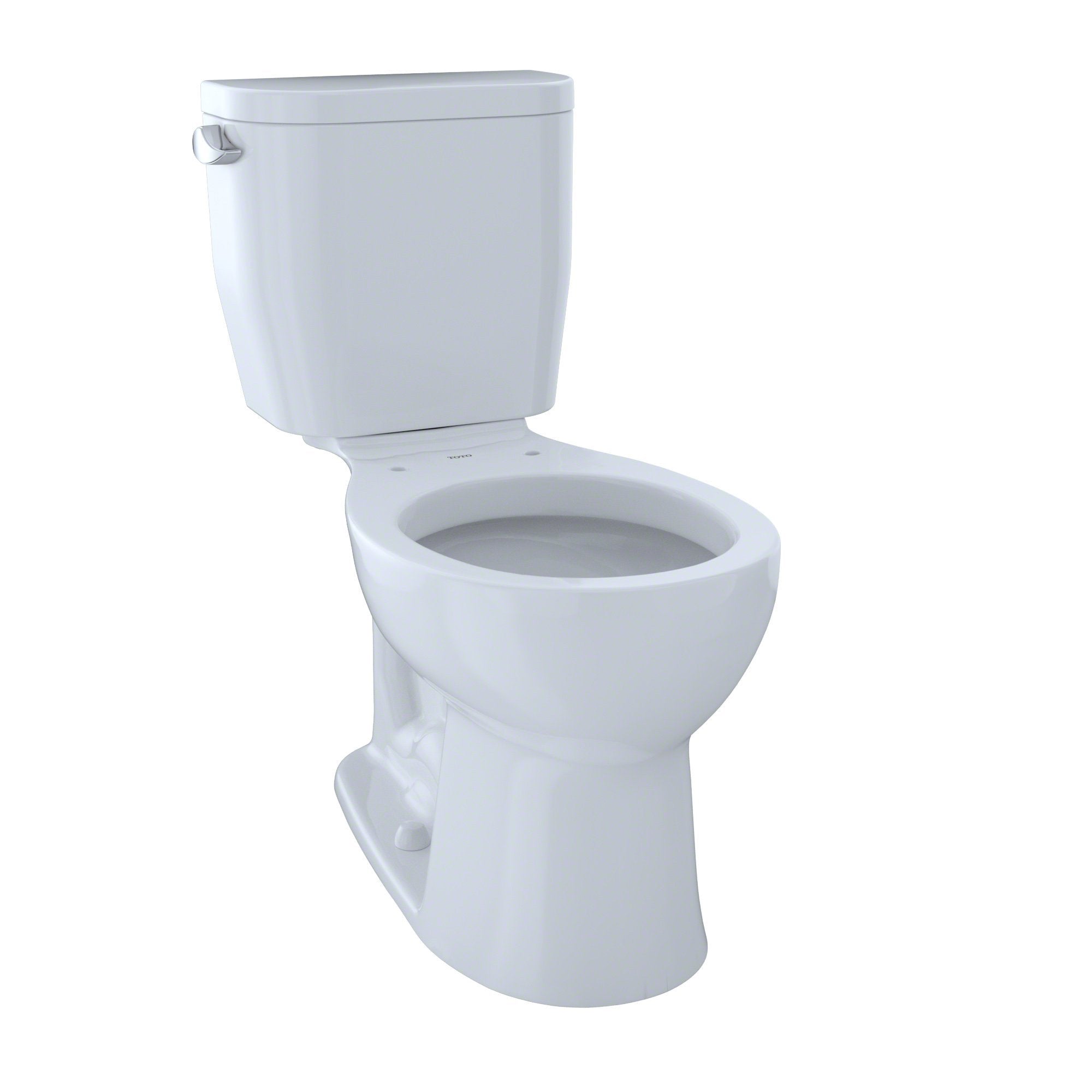 TOTO, TOTO CST243EF#01 Entrada Two-Piece Round 1.28 GPF Universal Height Toilet, Cotton White