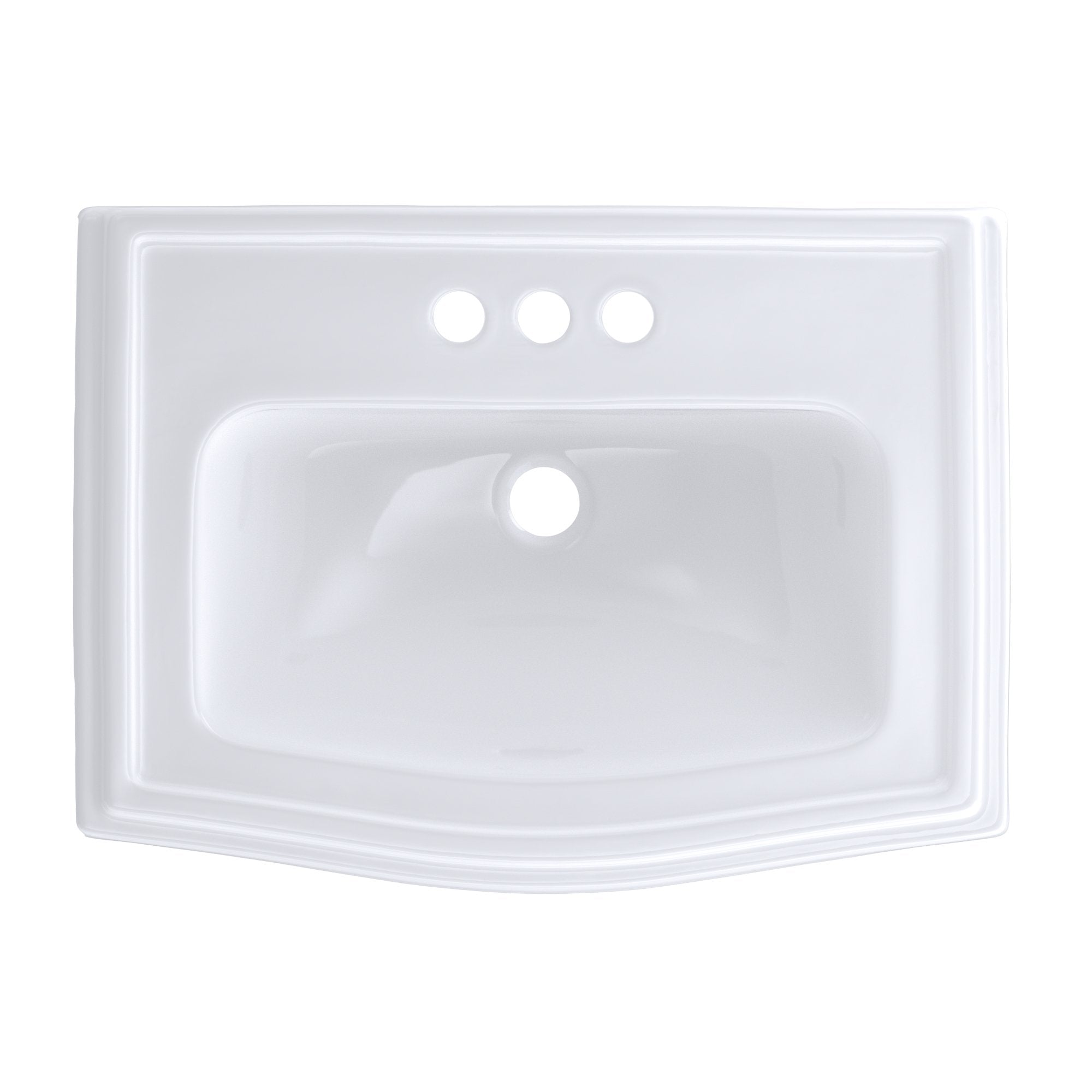 TOTO, TOTO Clayton Drop-In Bathroom Sink for 4" Center Faucets, Cotton White, SKU: LT781.4#01