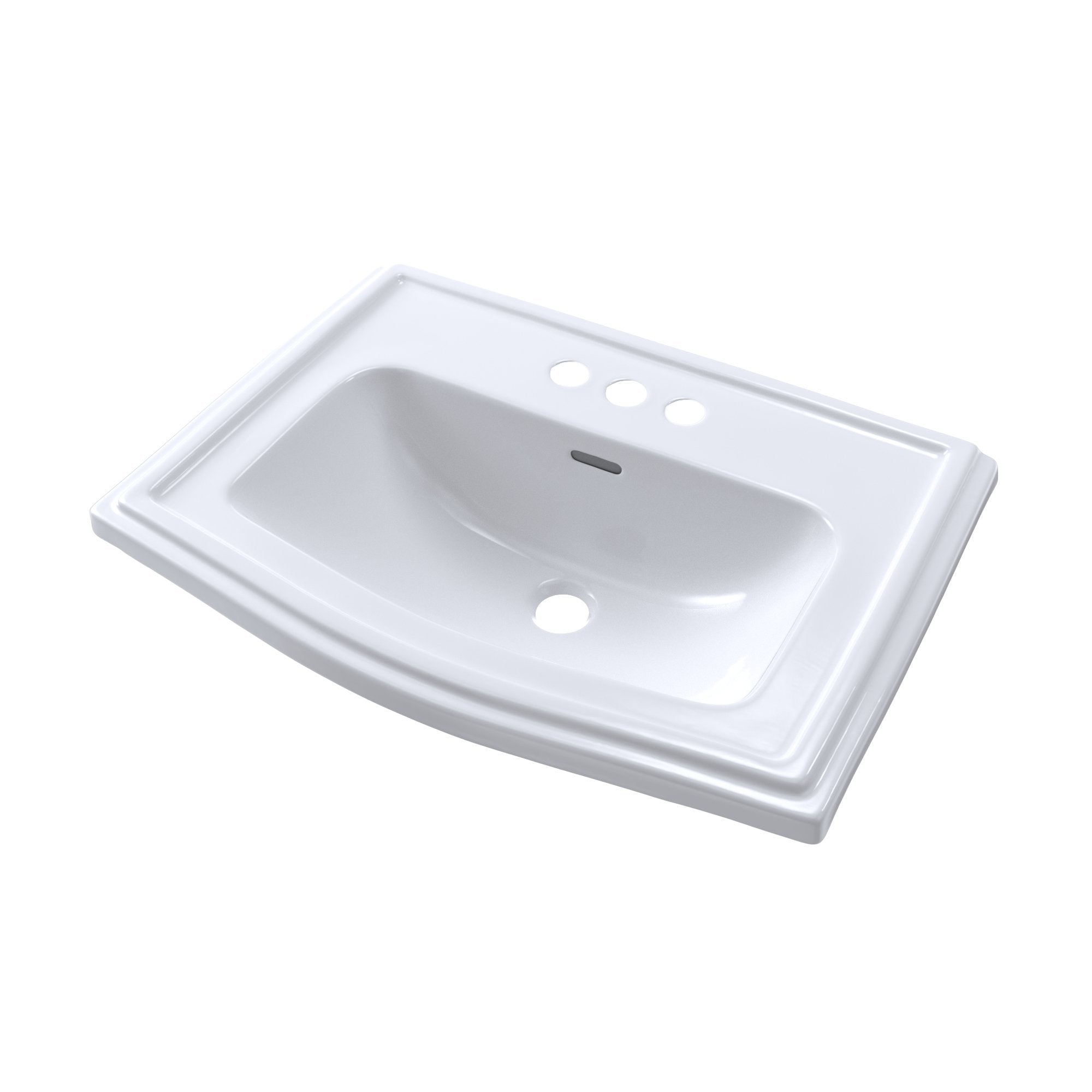 TOTO, TOTO Clayton Drop-In Bathroom Sink for 4" Center Faucets, Cotton White, SKU: LT781.4#01