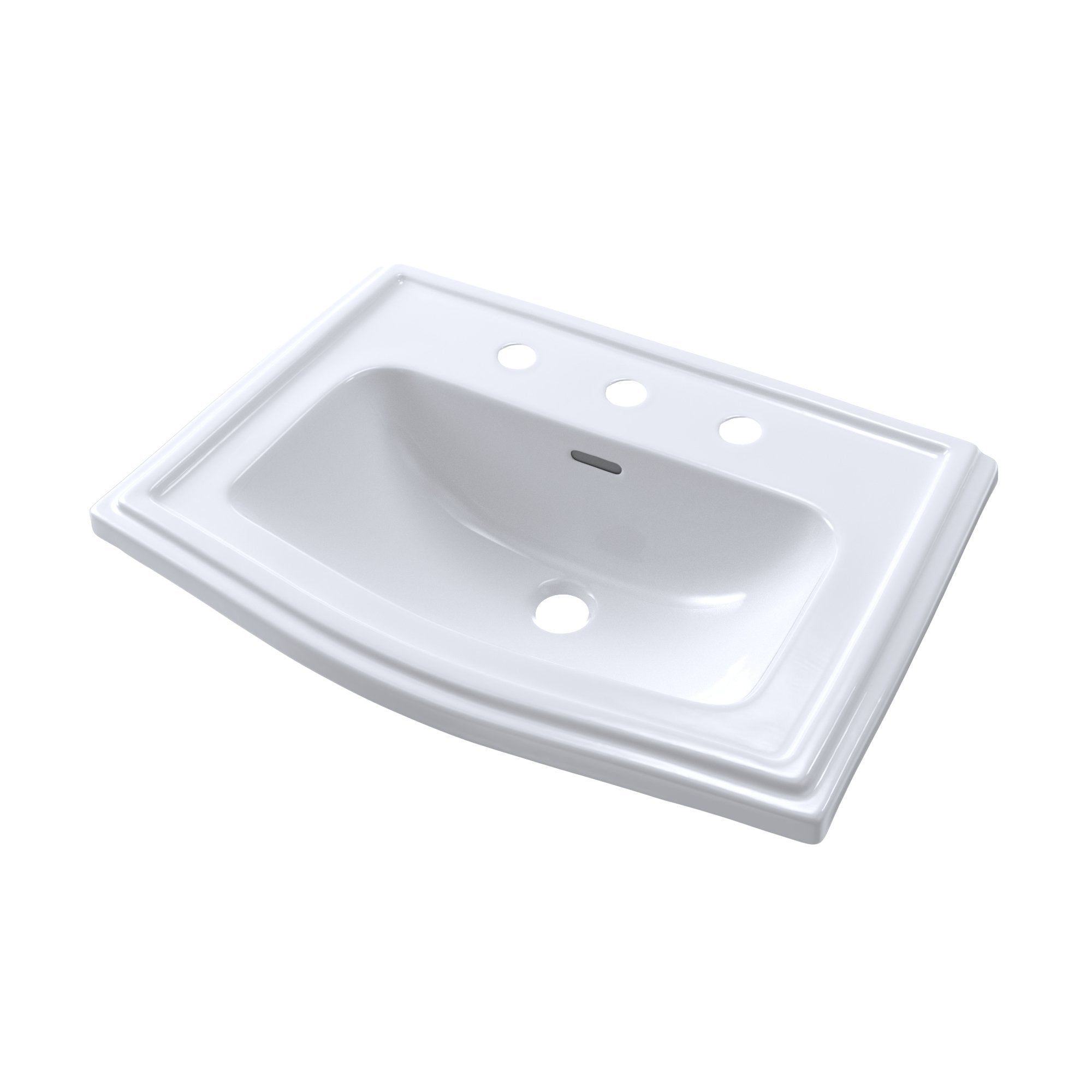 TOTO, TOTO Clayton Drop-In Bathroom Sink for 8" Center Faucets, Cotton White, SKU: LT781.8#01