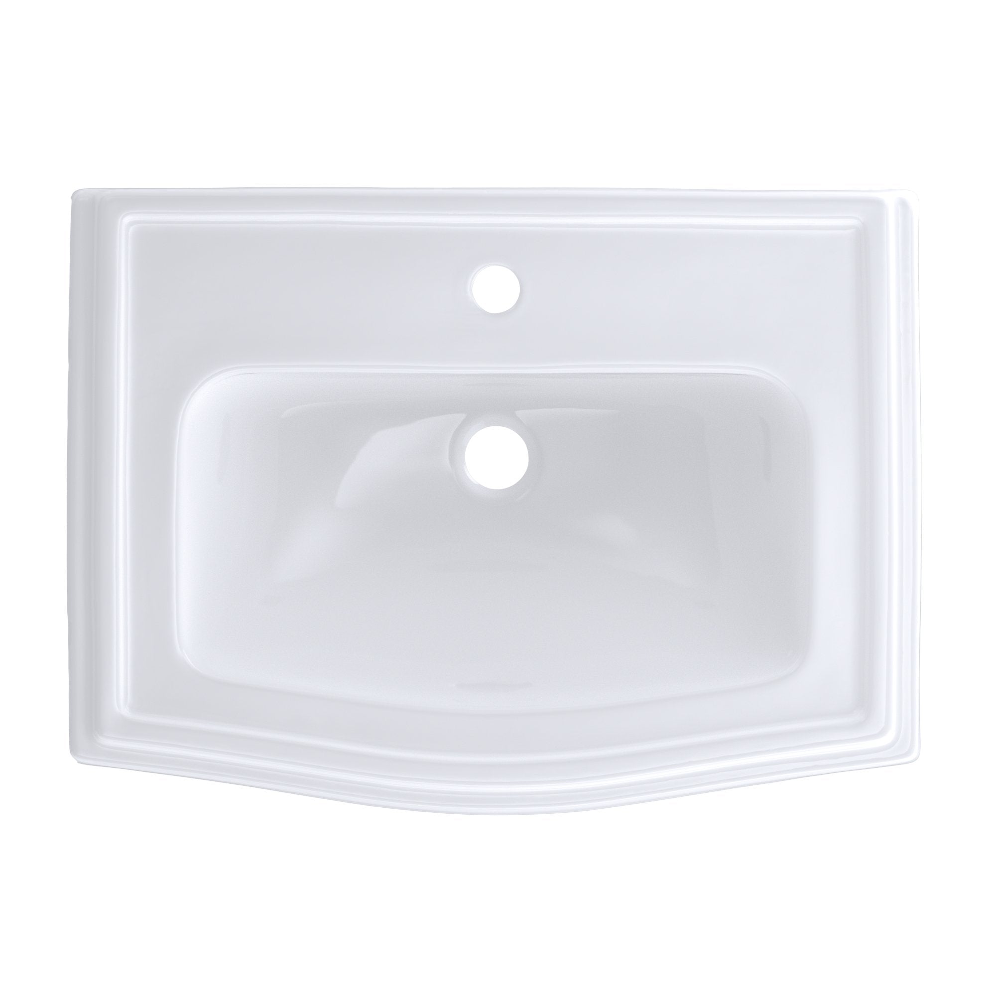 TOTO, TOTO Clayton Drop-In Bathroom Sink for Single Hole Faucets, Cotton White, SKU: LT781#01