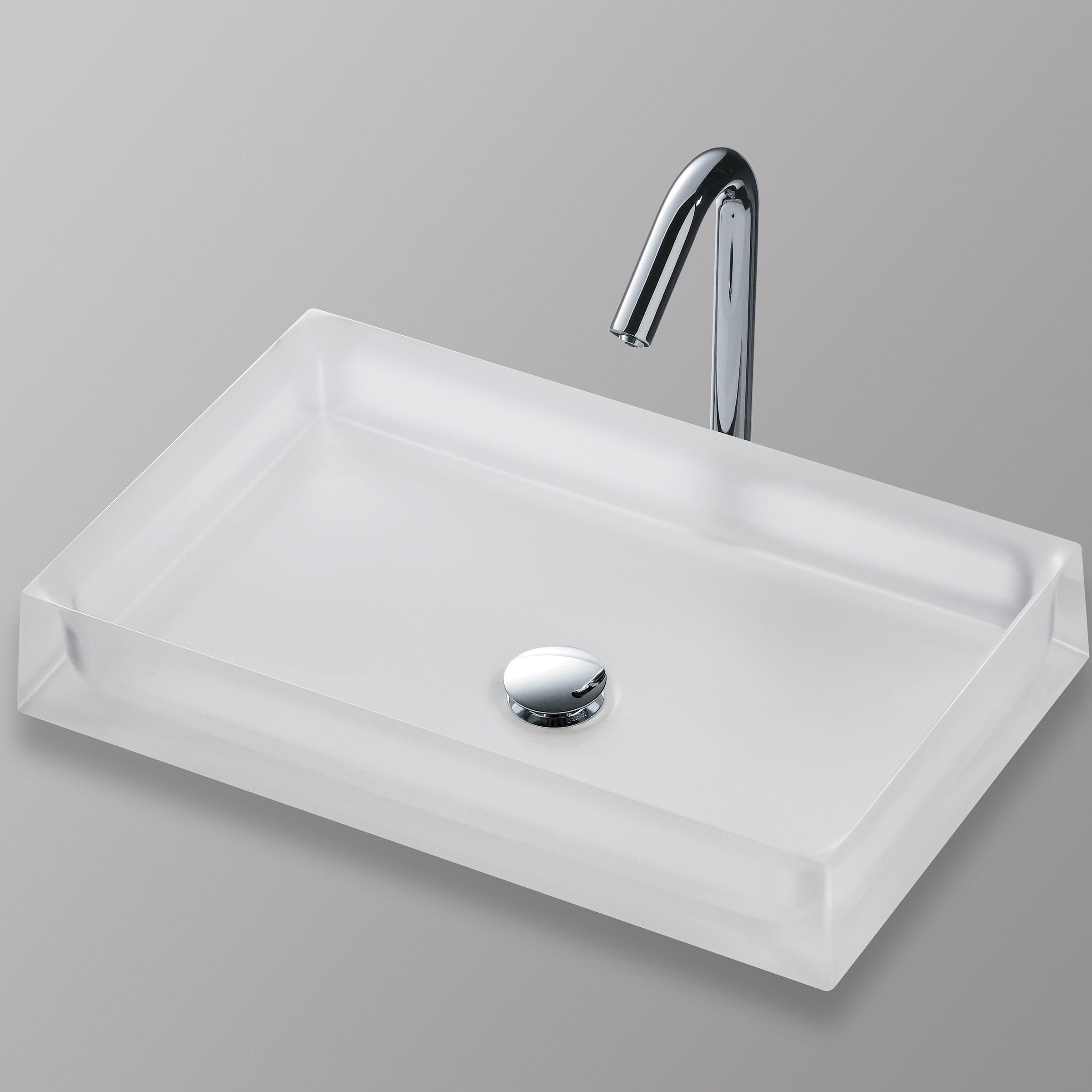 TOTO, TOTO Luminist Rectangular Vessel Bathroom Sink, Frosted White, SKU: LLT151#61