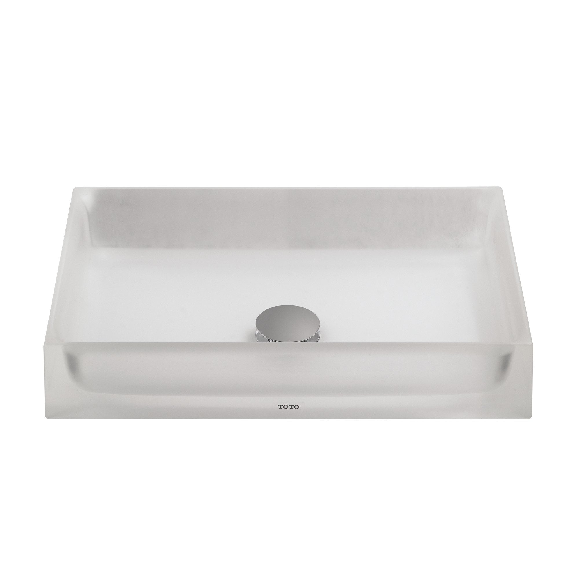 TOTO, TOTO Luminist Rectangular Vessel Bathroom Sink, Frosted White, SKU: LLT151#61