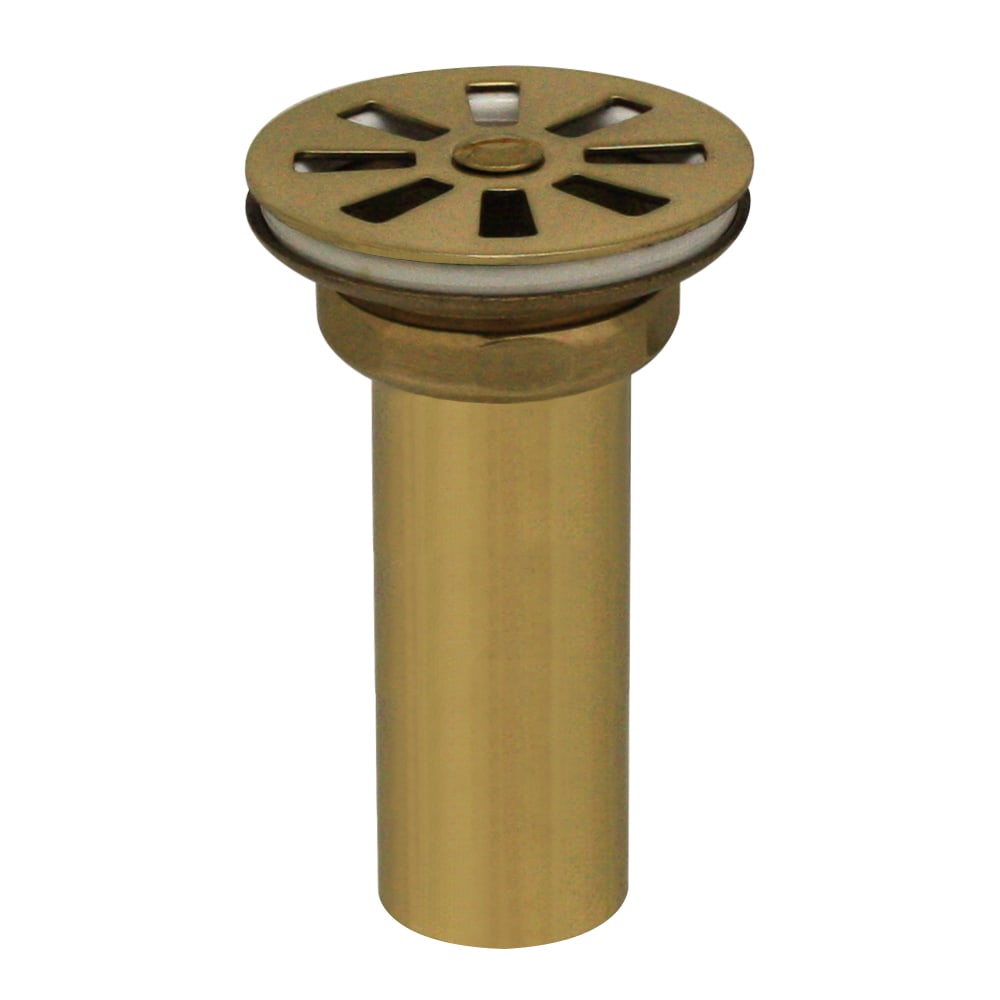 Whitehaus, Whitehaus 10.415-B Bathroom Grid Drain in Polished Brass