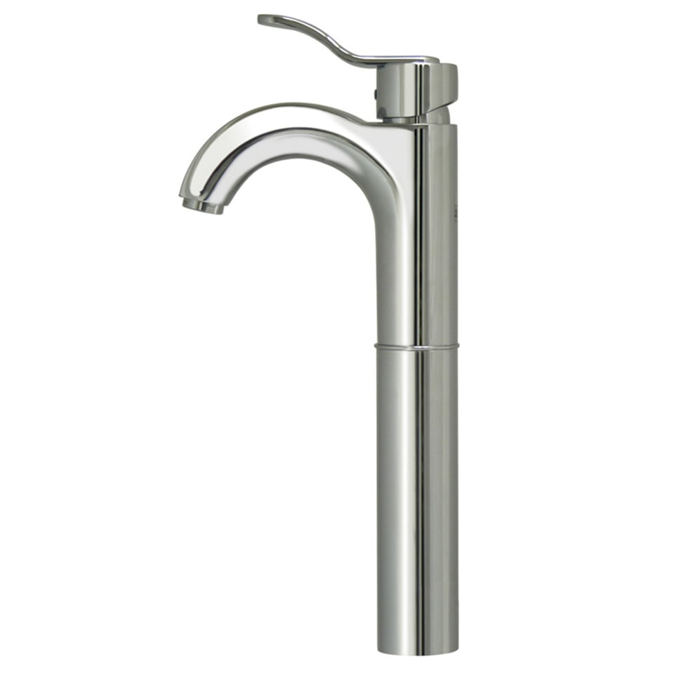 Whitehaus, Whitehaus 3-04044-C Wavehaus Single Hole/Single Lever Elevated Bathroom Faucet