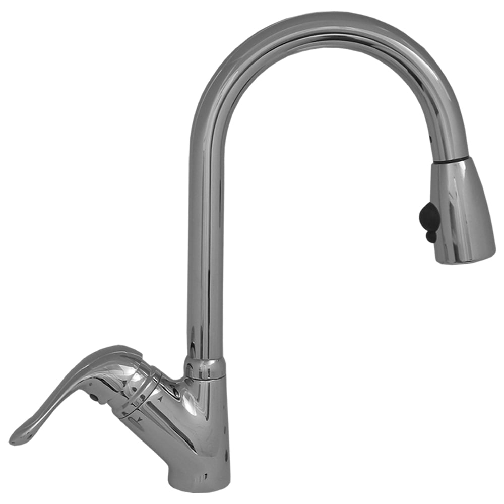 Whitehaus, Whitehaus 3-2169-C-C Rainforest Single Hole/Single Lever Handle Faucet with Matching Spray Head