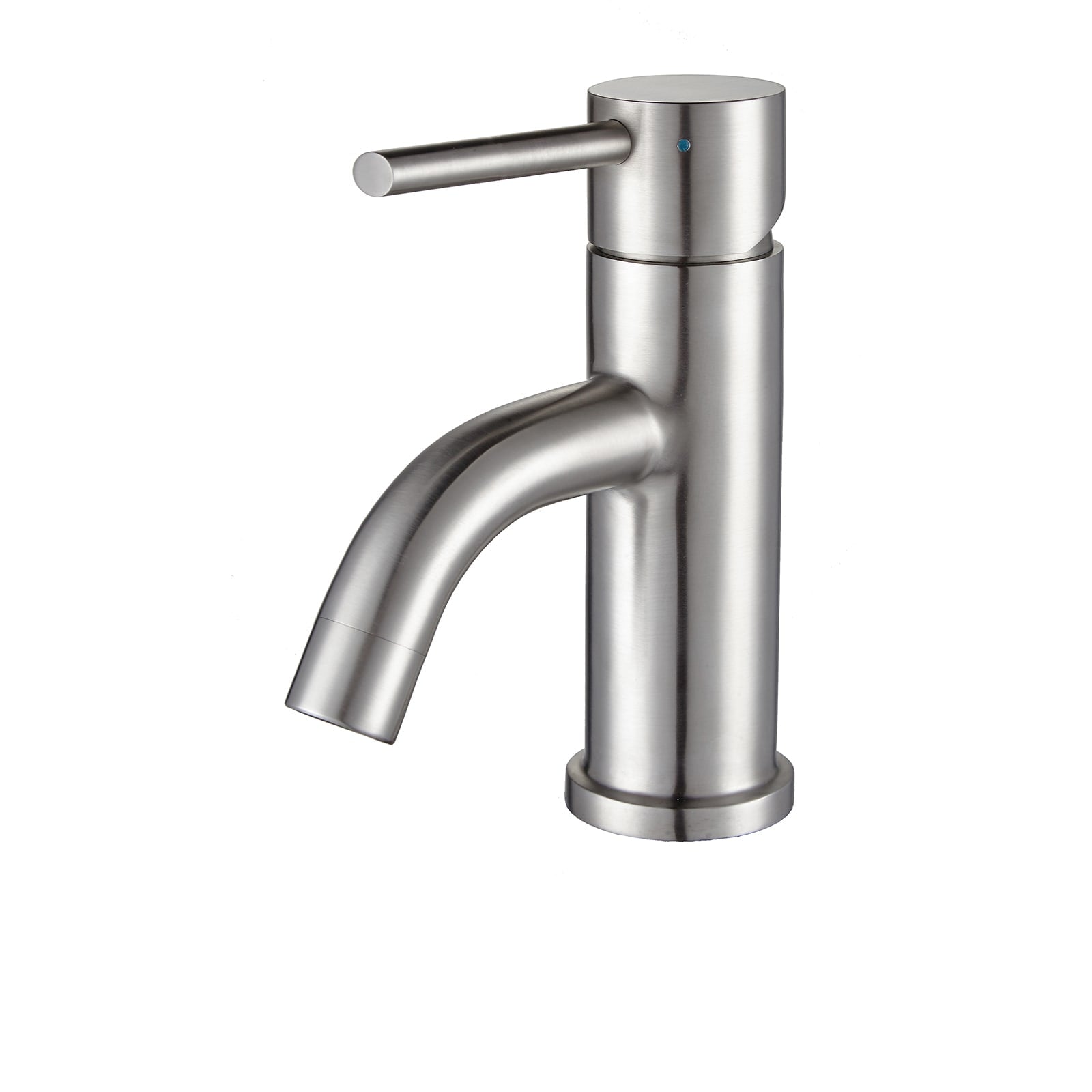 Whitehaus, Whitehaus WHS0111-SB-BSS Waterhaus Single Hole, Single Lever Bathroom Faucet with Pop-up Waste